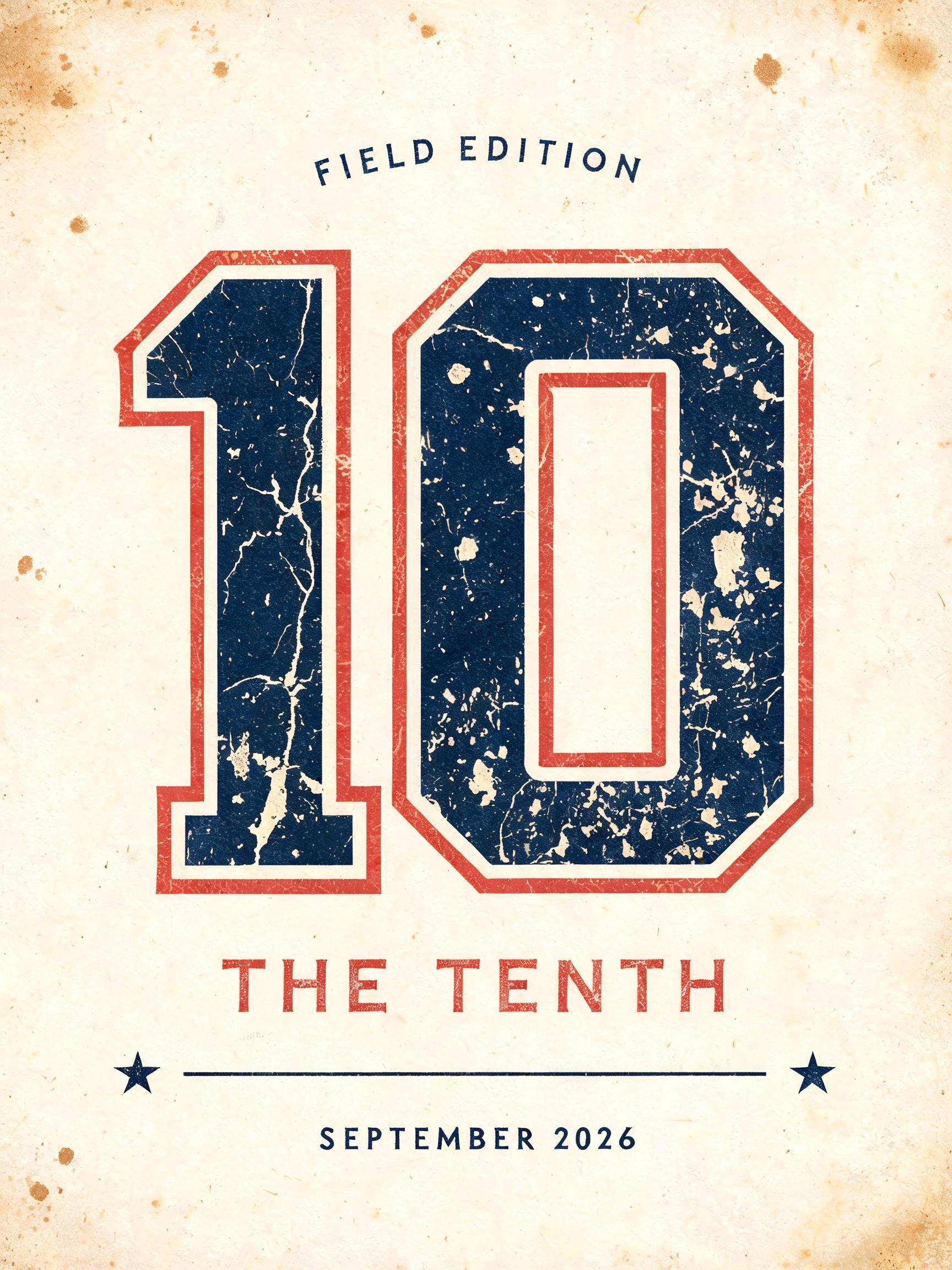 "10
FIELD EDITION
THE TENTH
SEPTEMBER 2026" — Vintage | AI Text Effect Generator