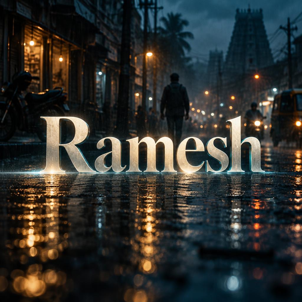 "Ramesh" — Cinematic Netflix | AI Text Effect Generator