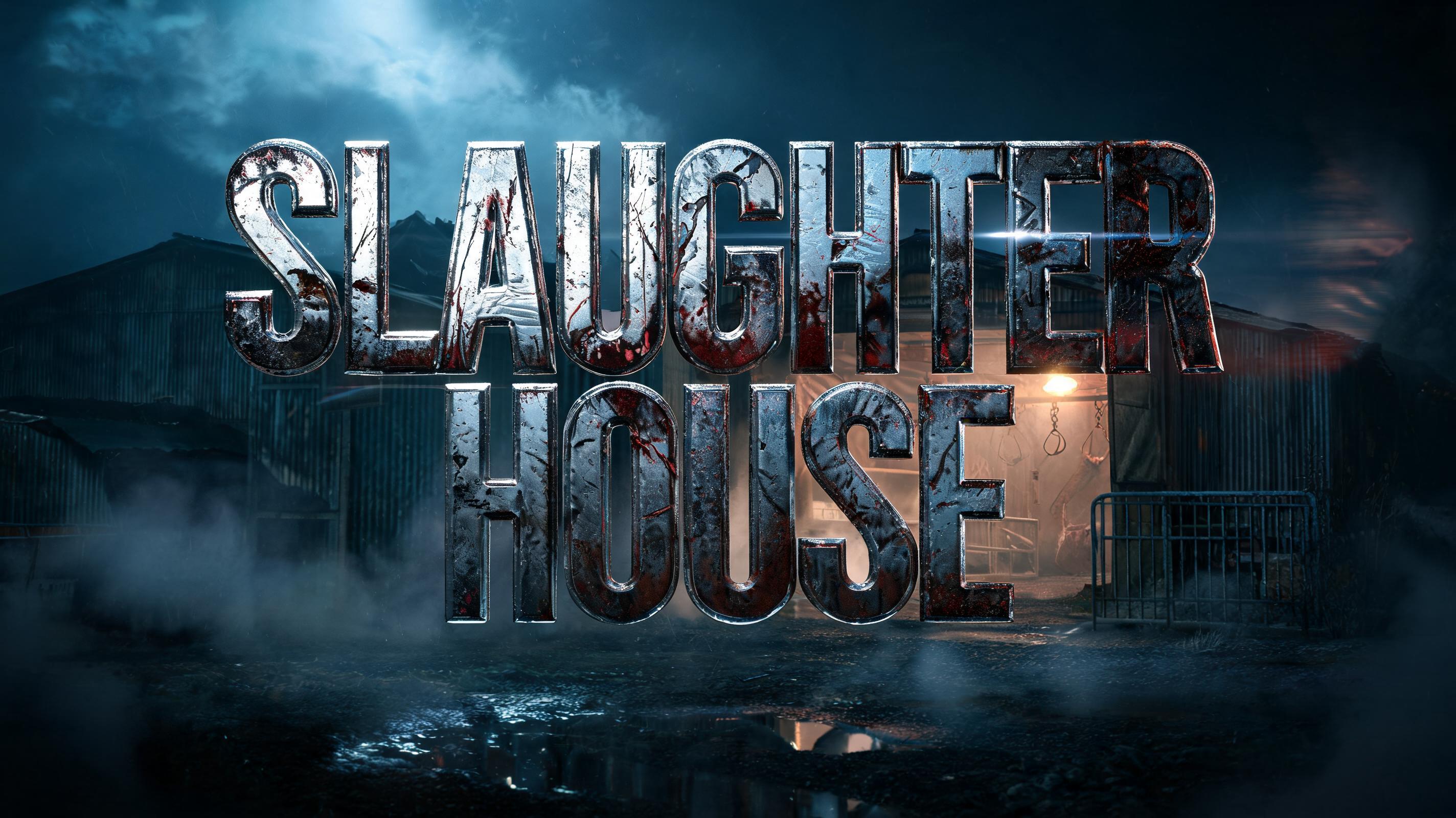 "SLAUGHTER HOUSE" — Cinematic | AI Text Effect Generator