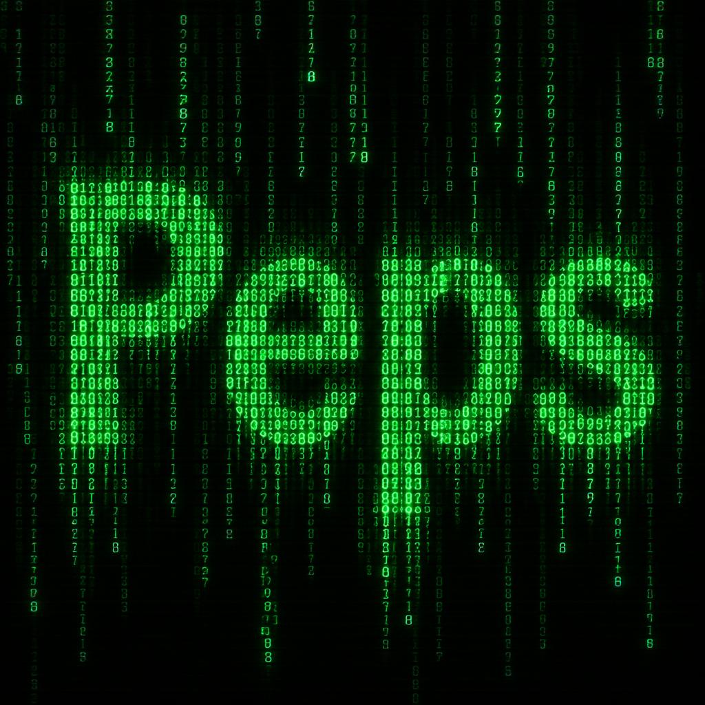 "Peps" — Cyberpunk Data Stream text effect