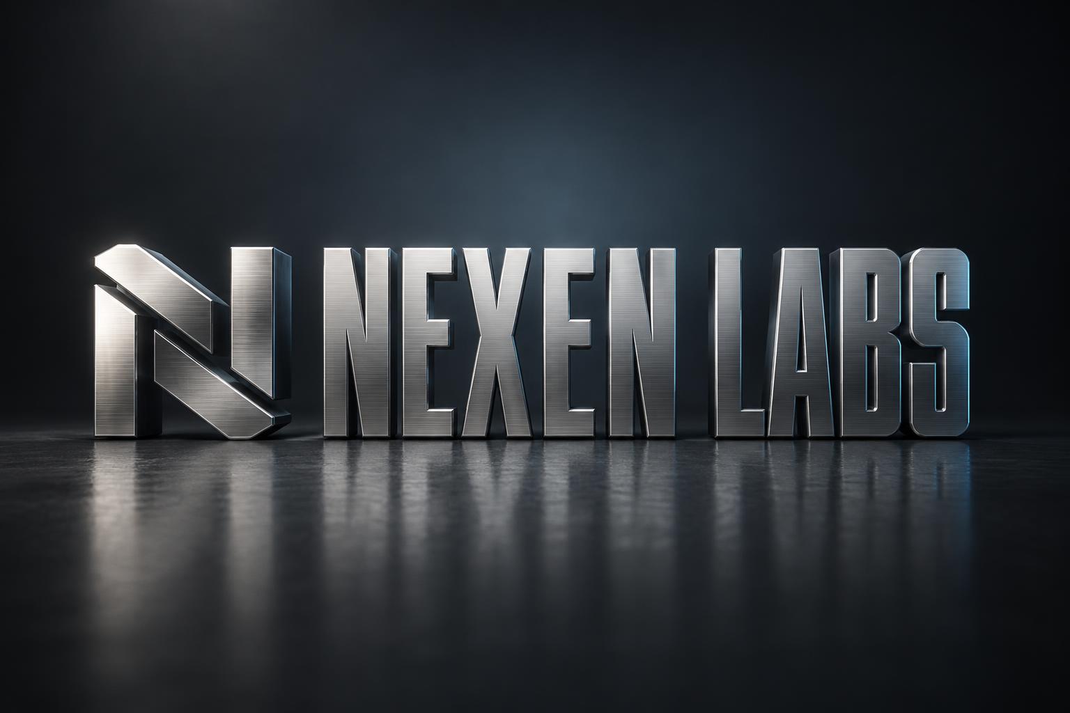 "NEXEN LABS" — Metallic | AI Text Effect Generator