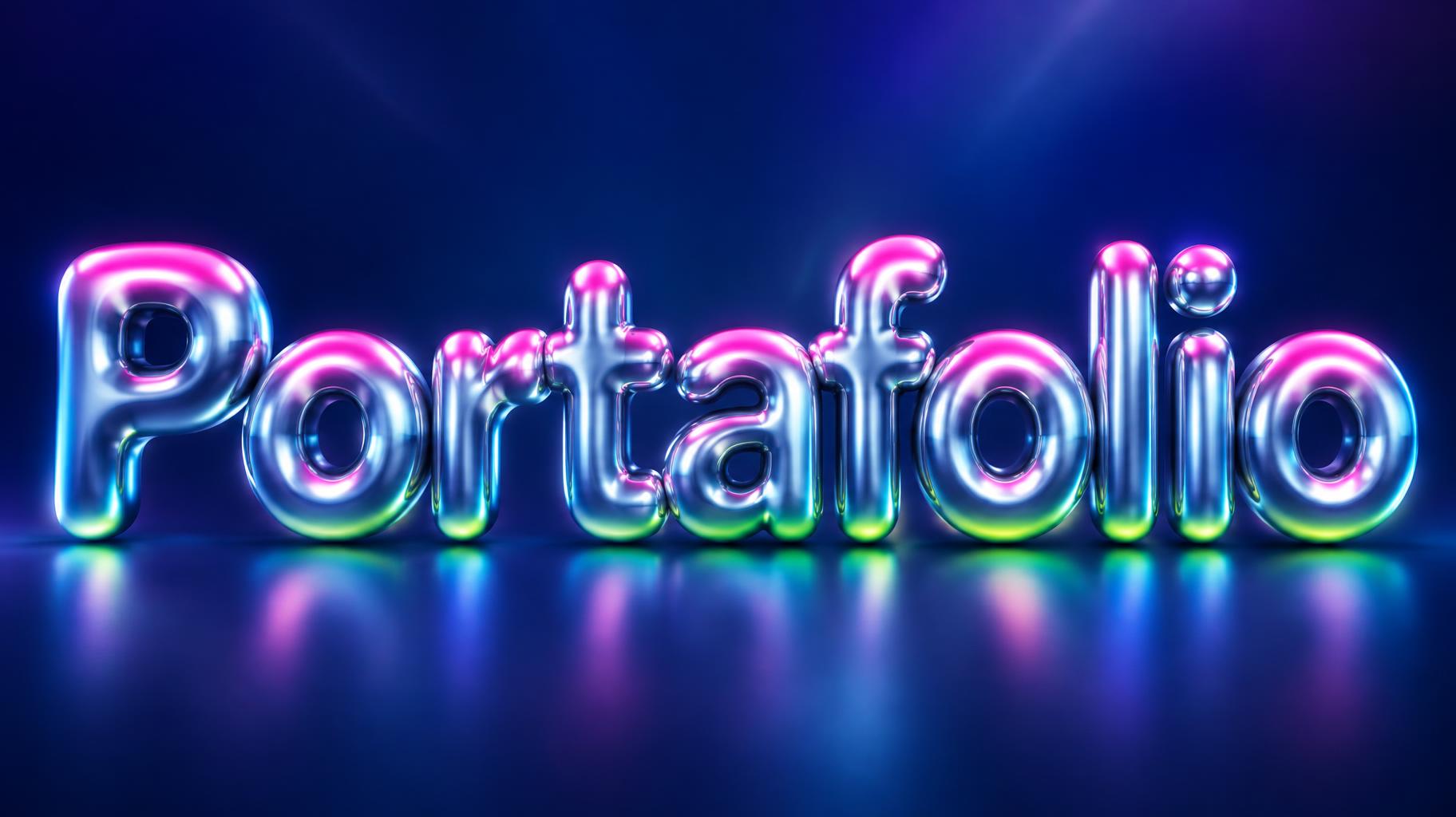 "Portafolio" — Y2k | AI Text Effect Generator