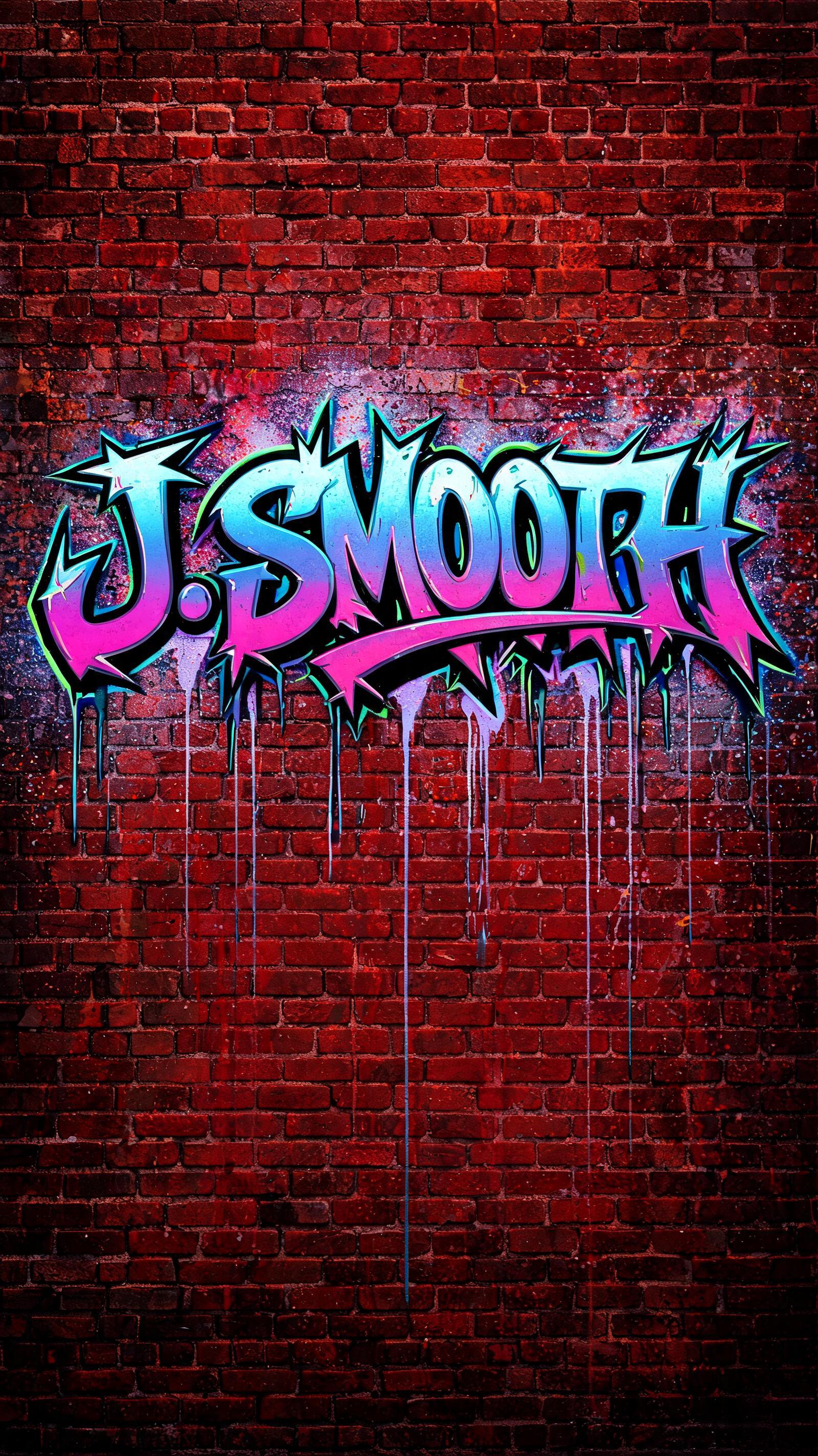 "J. Smooth" — Graffiti | AI Text Effect Generator