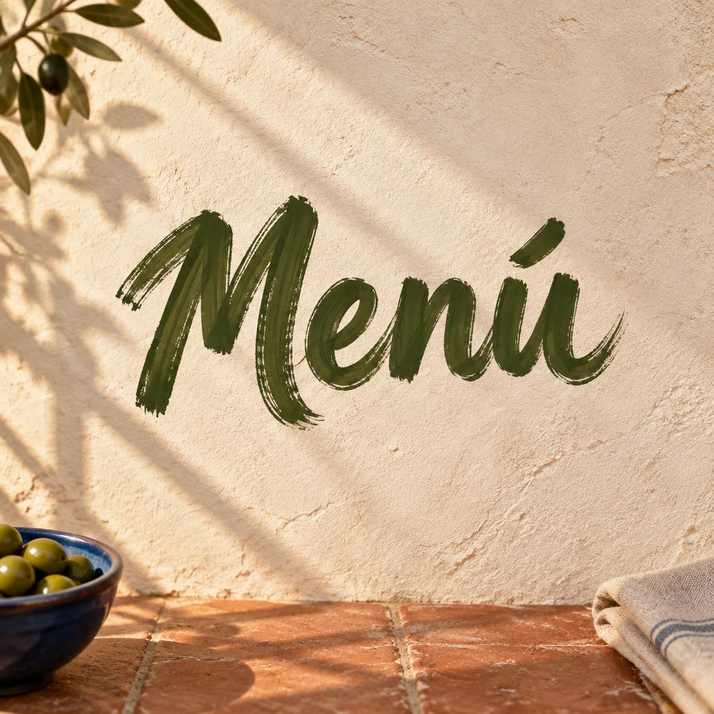 "Menú" —  | AI Text Effect Generator