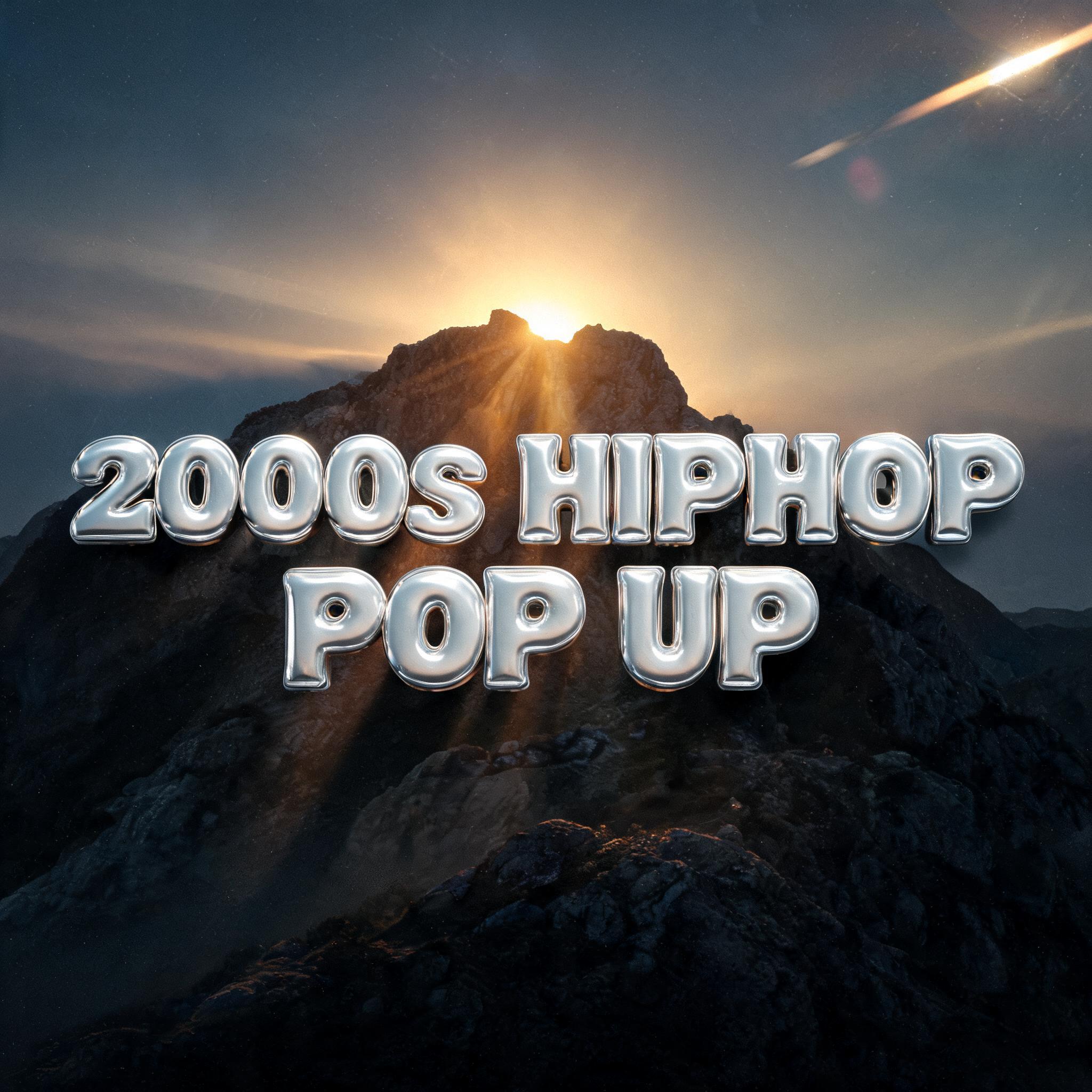"2000s HIPHOP 
POP UP" — Chrome Metal 3d | AI Text Effect Generator