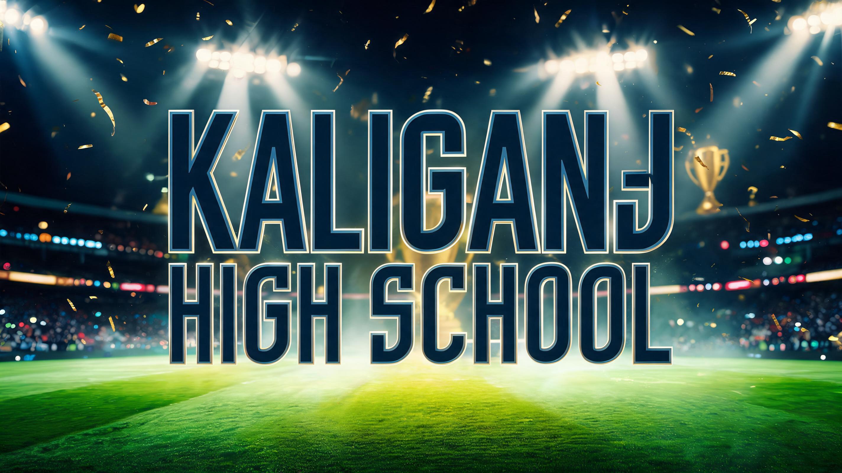 "KALIGANJ HIGH SCHOOL" — Sports Football | AI Text Effect Generator