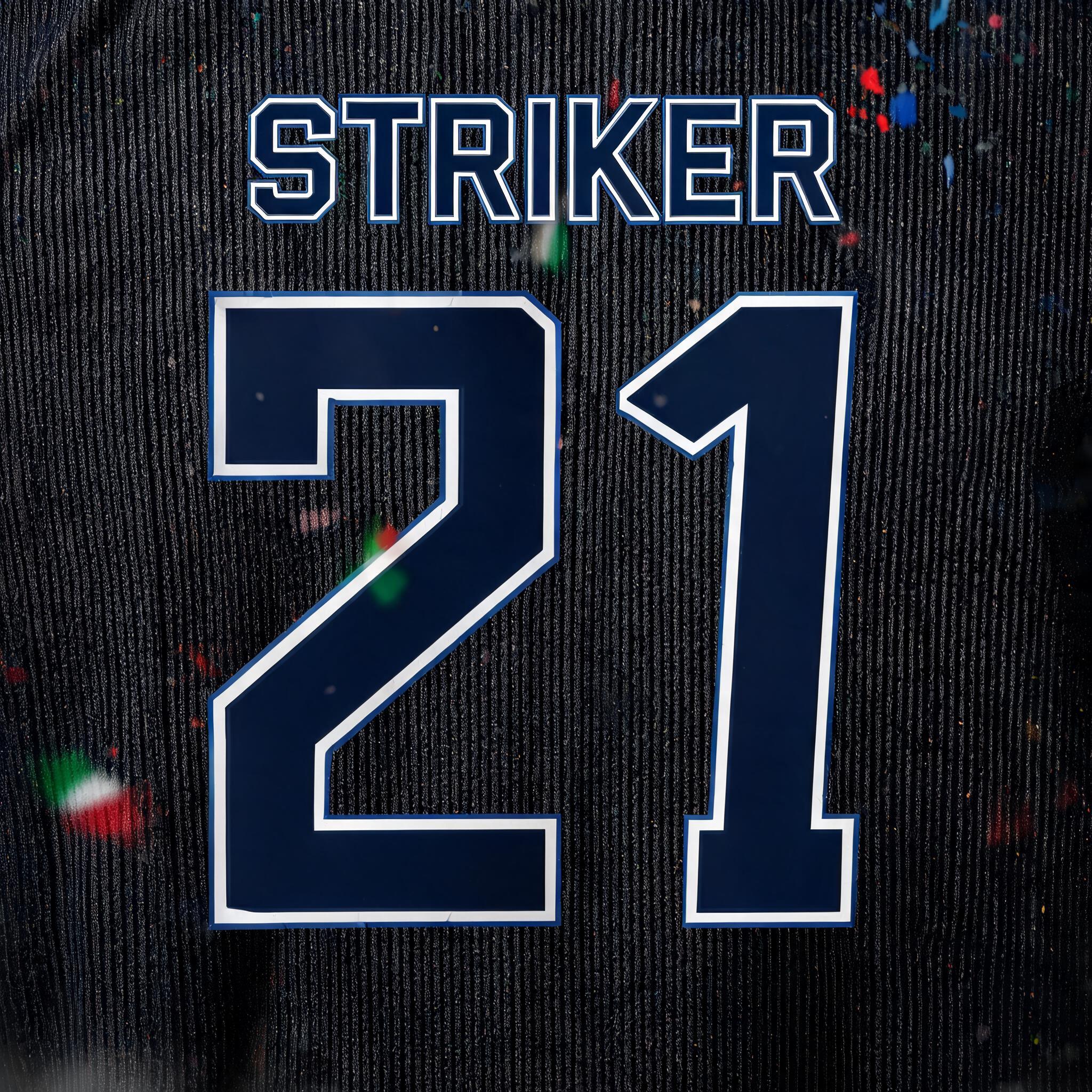 "STRIKER
21" — Sports Football | AI Text Effect Generator