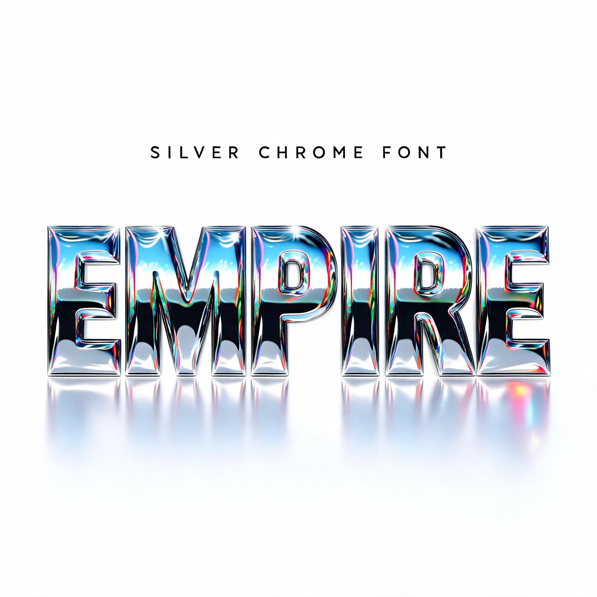 "Empire" — Y2k Chrome | AI Text Effect Generator