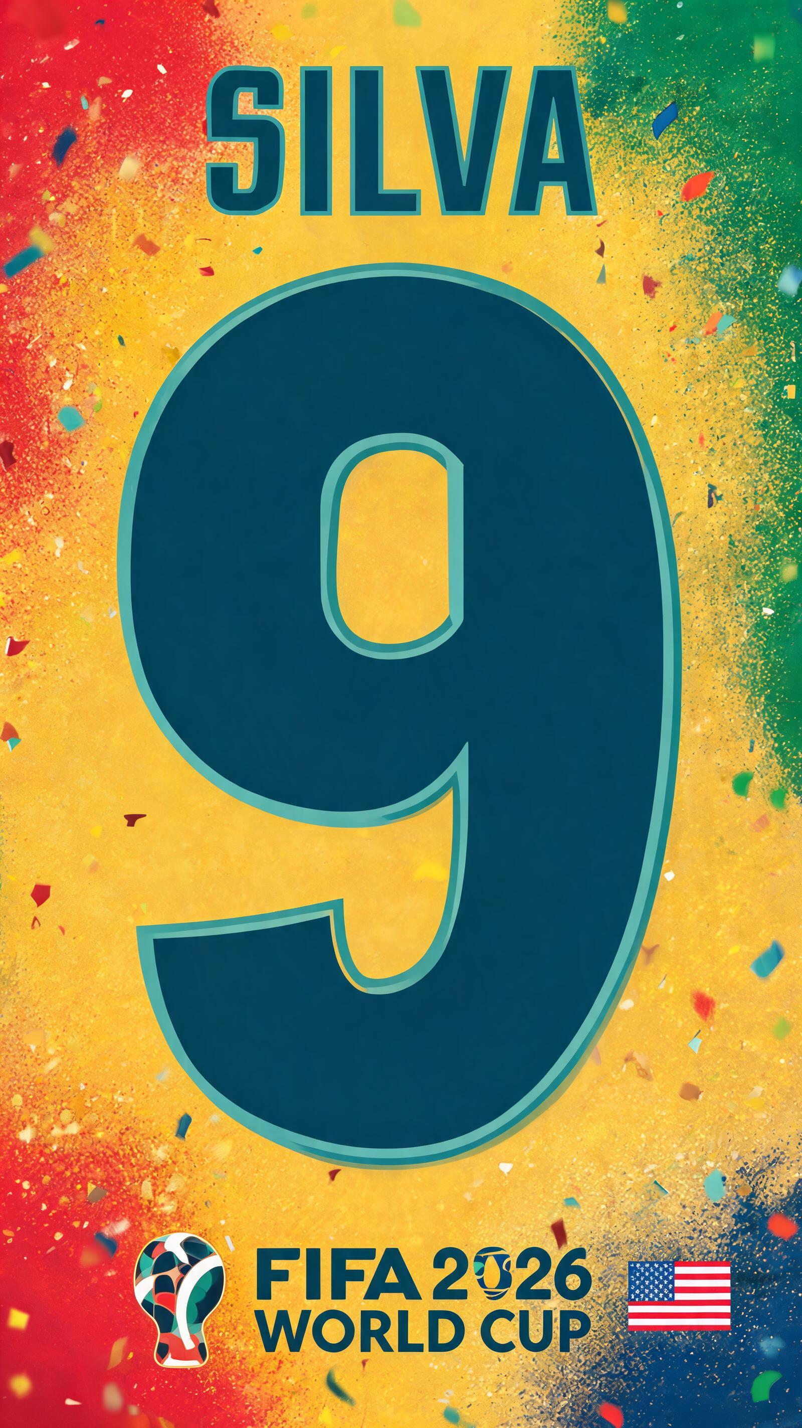 "SILVA
9" — Sports Football | AI Text Effect Generator