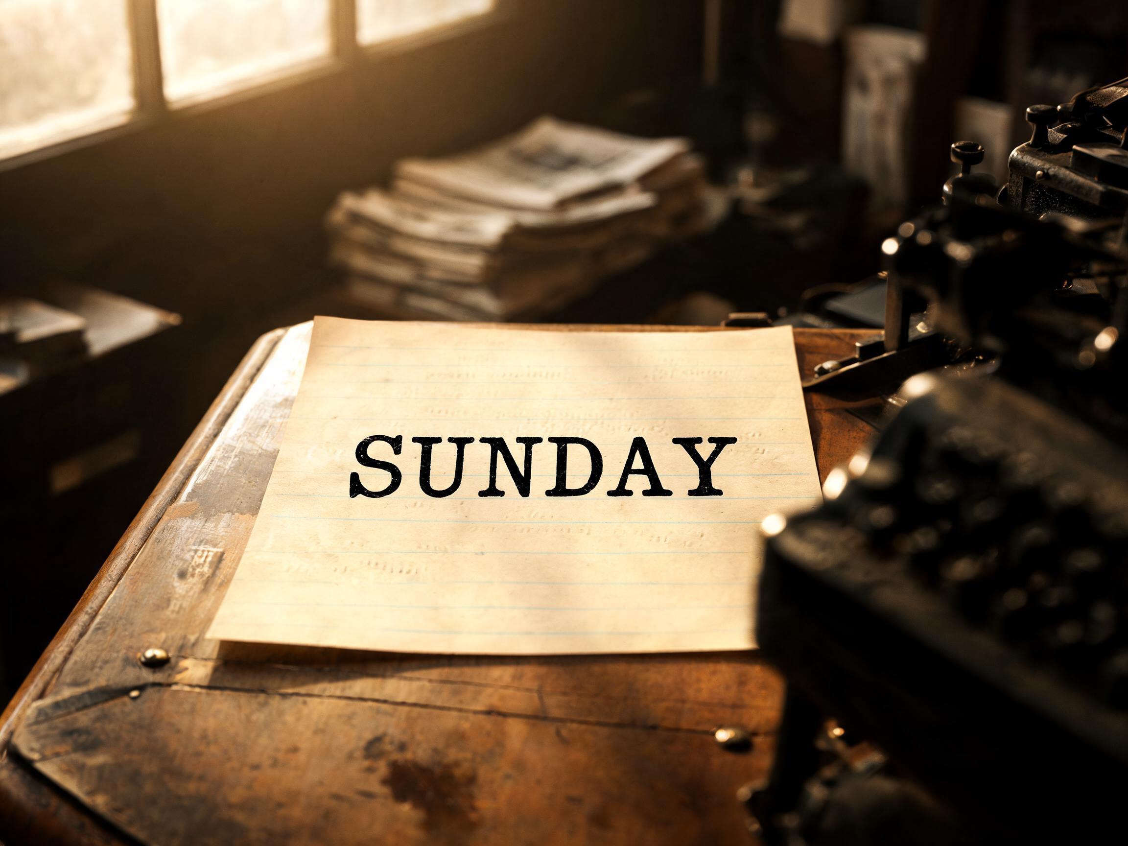 "Sunday" —  | AI Text Effect Generator