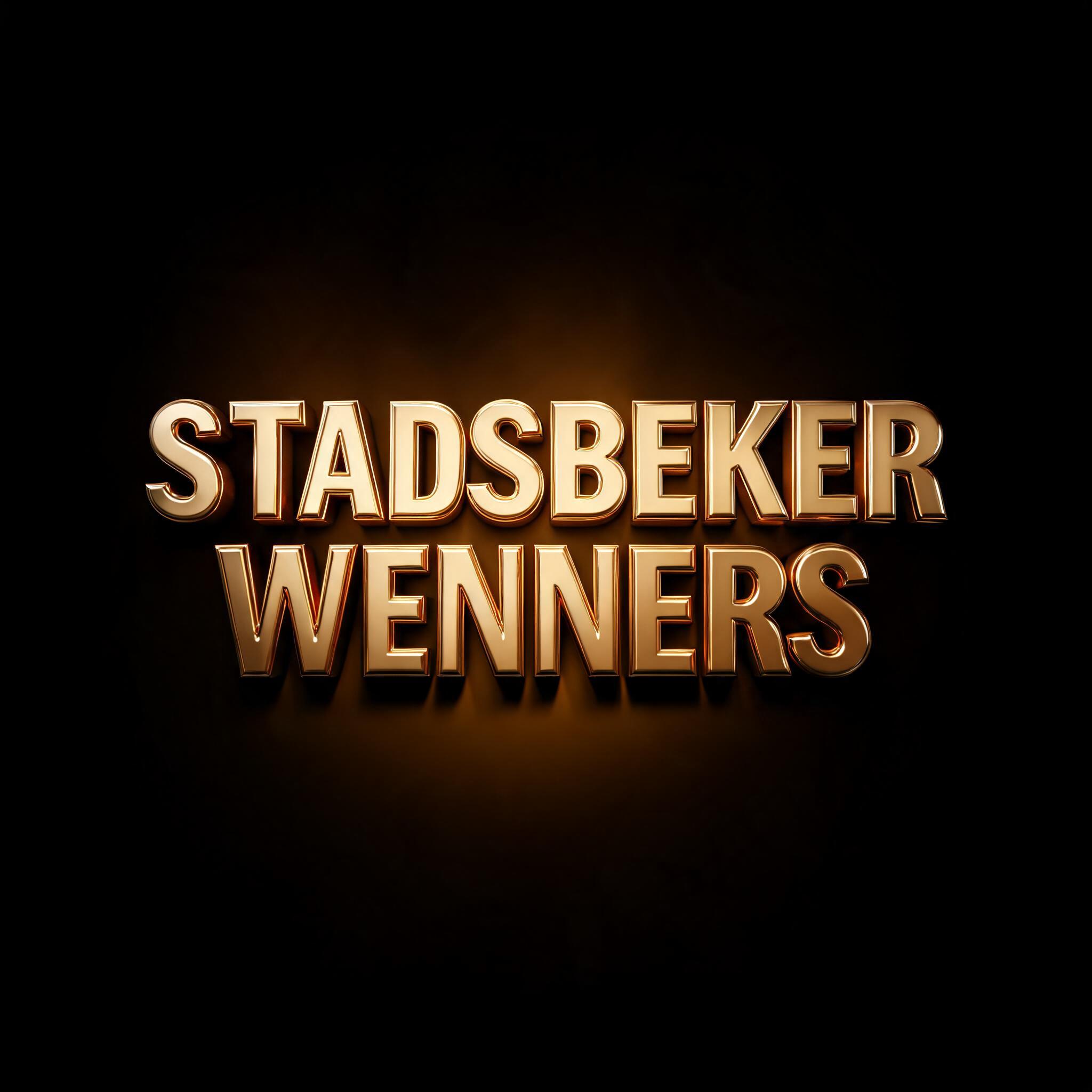 "STADSBEKERWENNERS" — 3d Bold Gold | AI Text Effect Generator