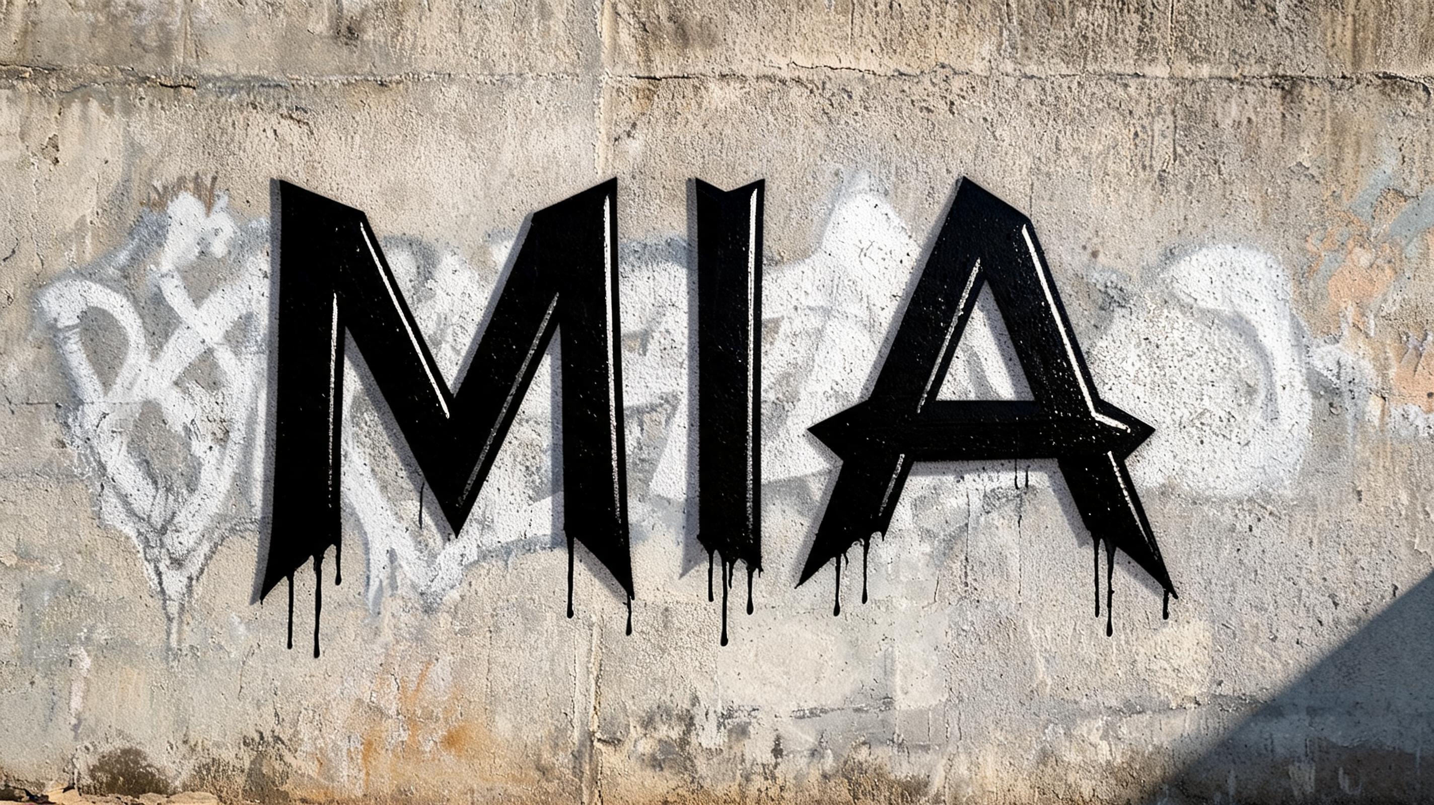 "MIA" — Chicano | AI Text Effect Generator