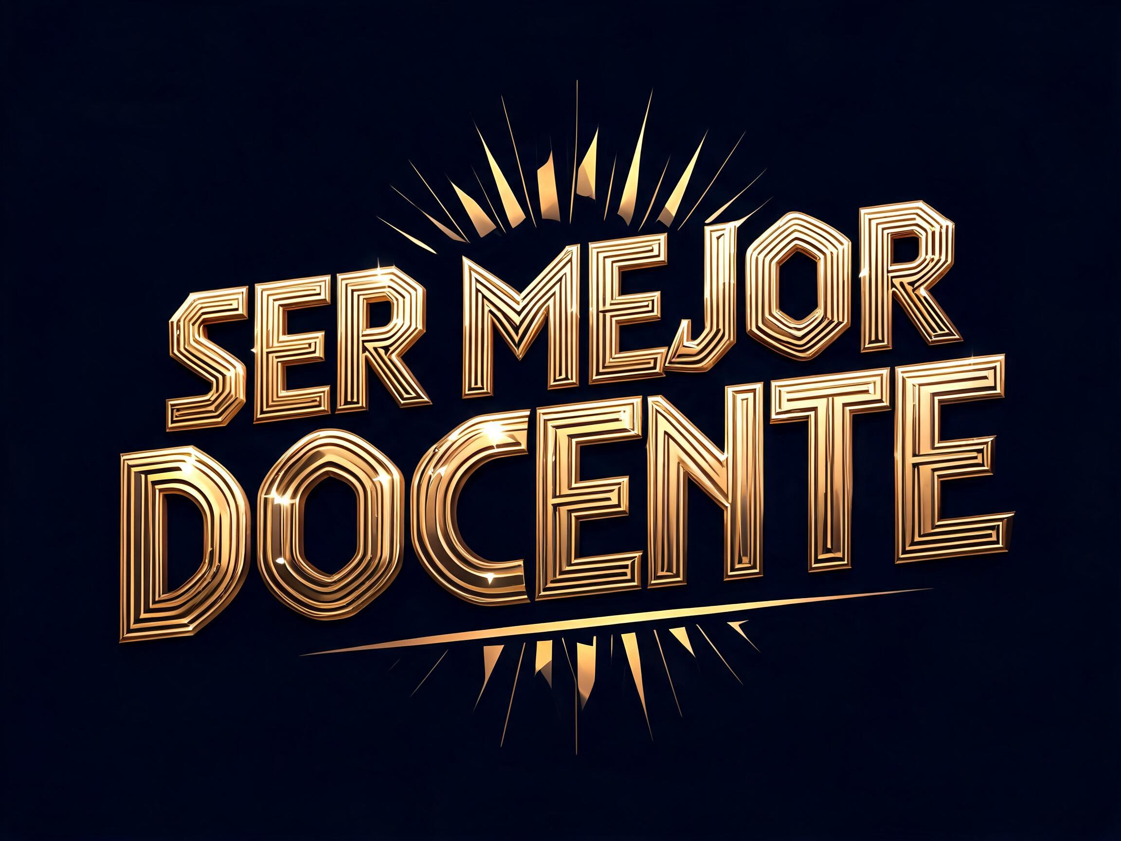 "SER MEJOR DOCENTE" —  | AI Text Effect Generator