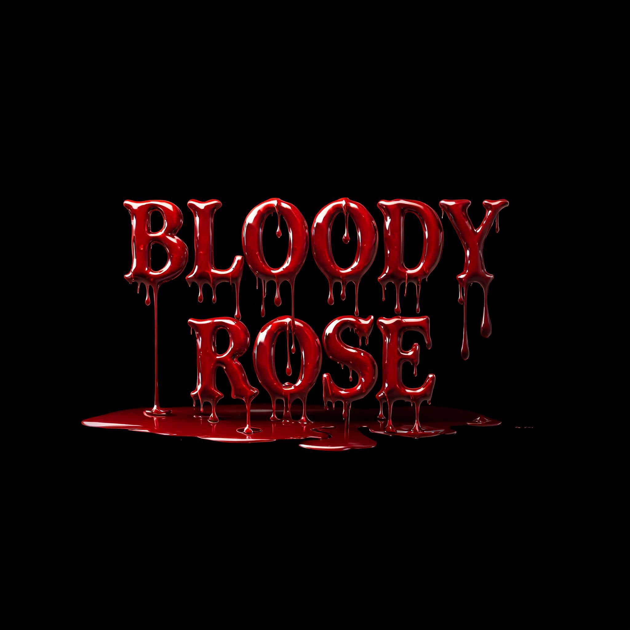 "Bloddy Rose" — Drip Font | AI Text Effect Generator
