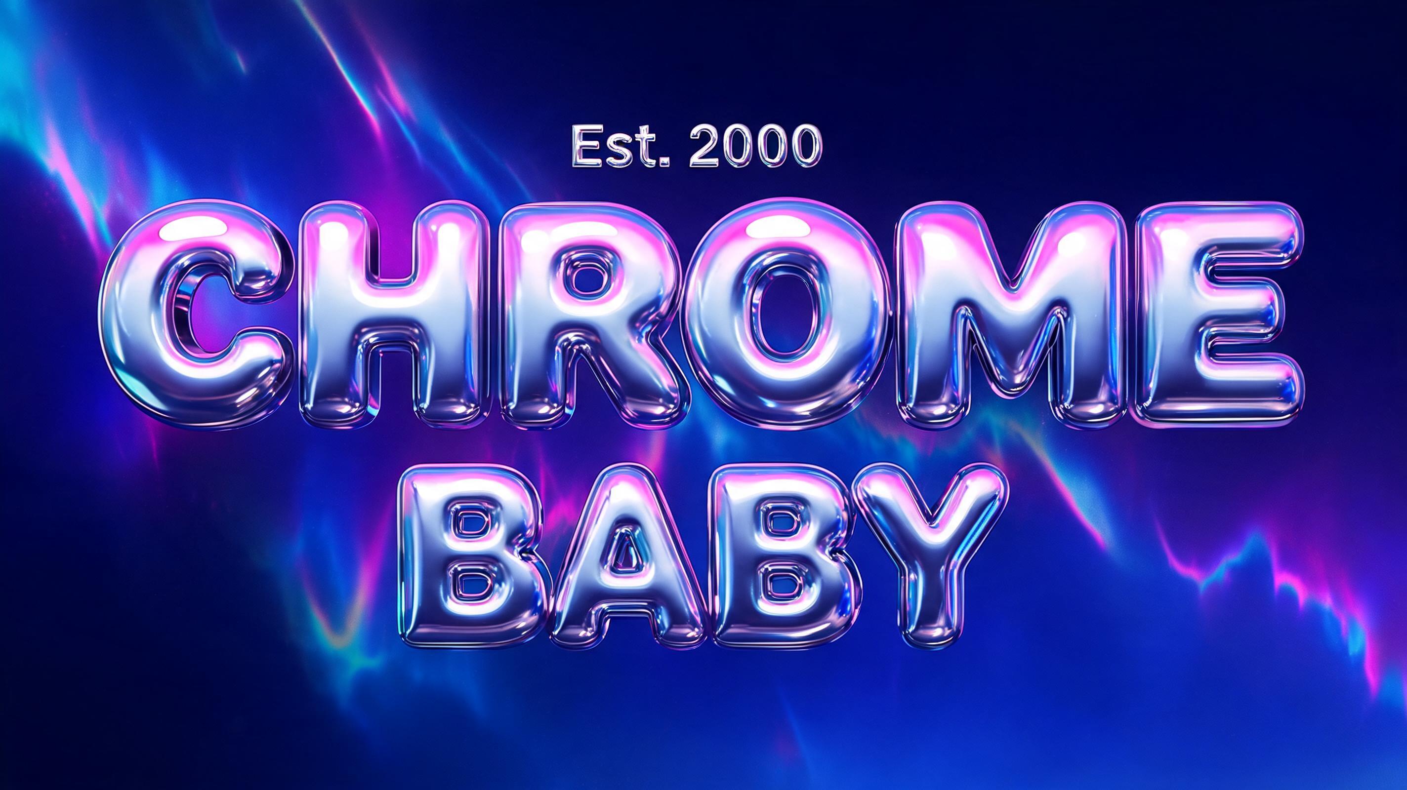 "Est. 2000
CHROME
BABY" — Y2k | AI Text Effect Generator
