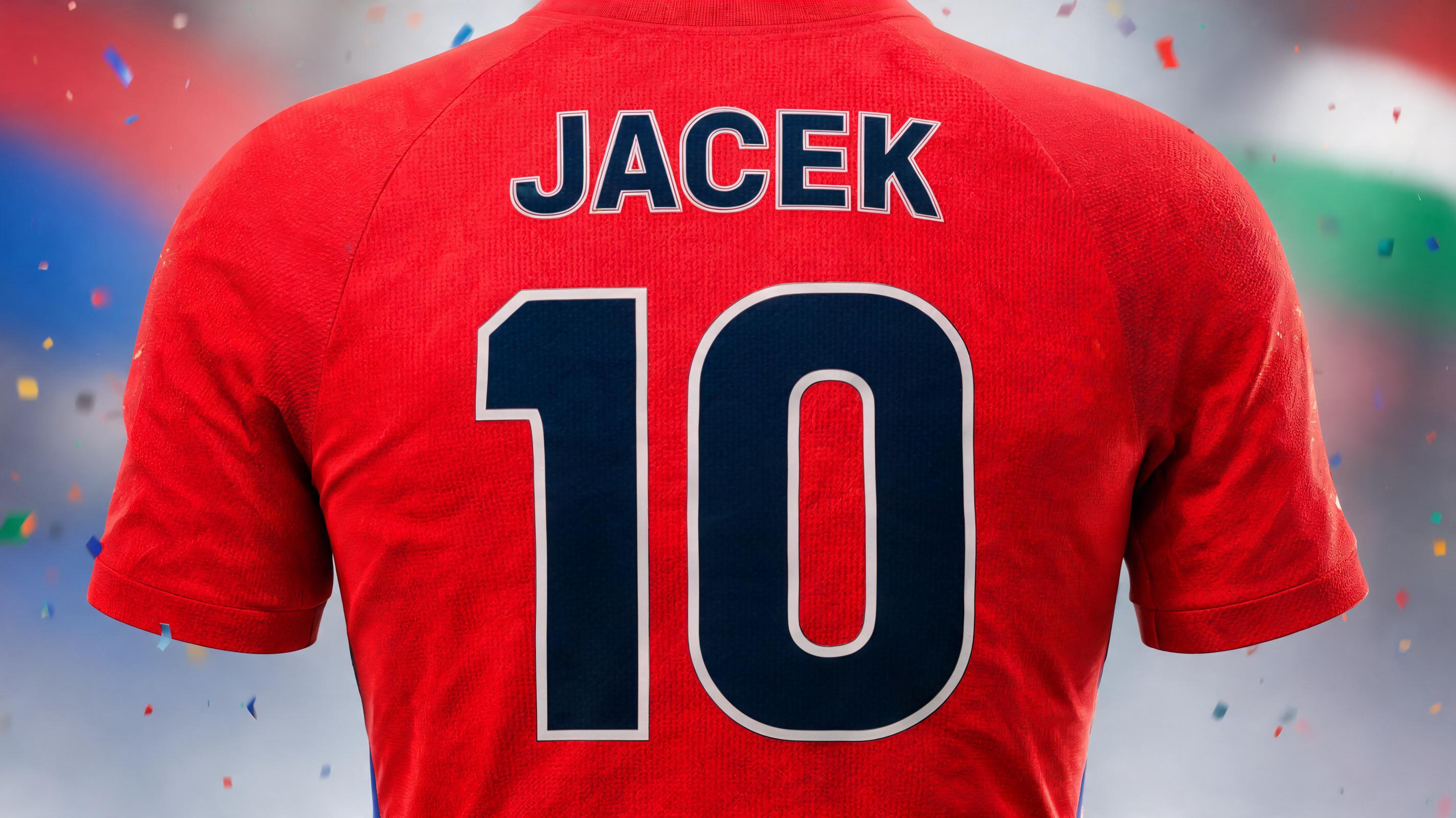 "JACEK
10" — Sports Football | AI Text Effect Generator