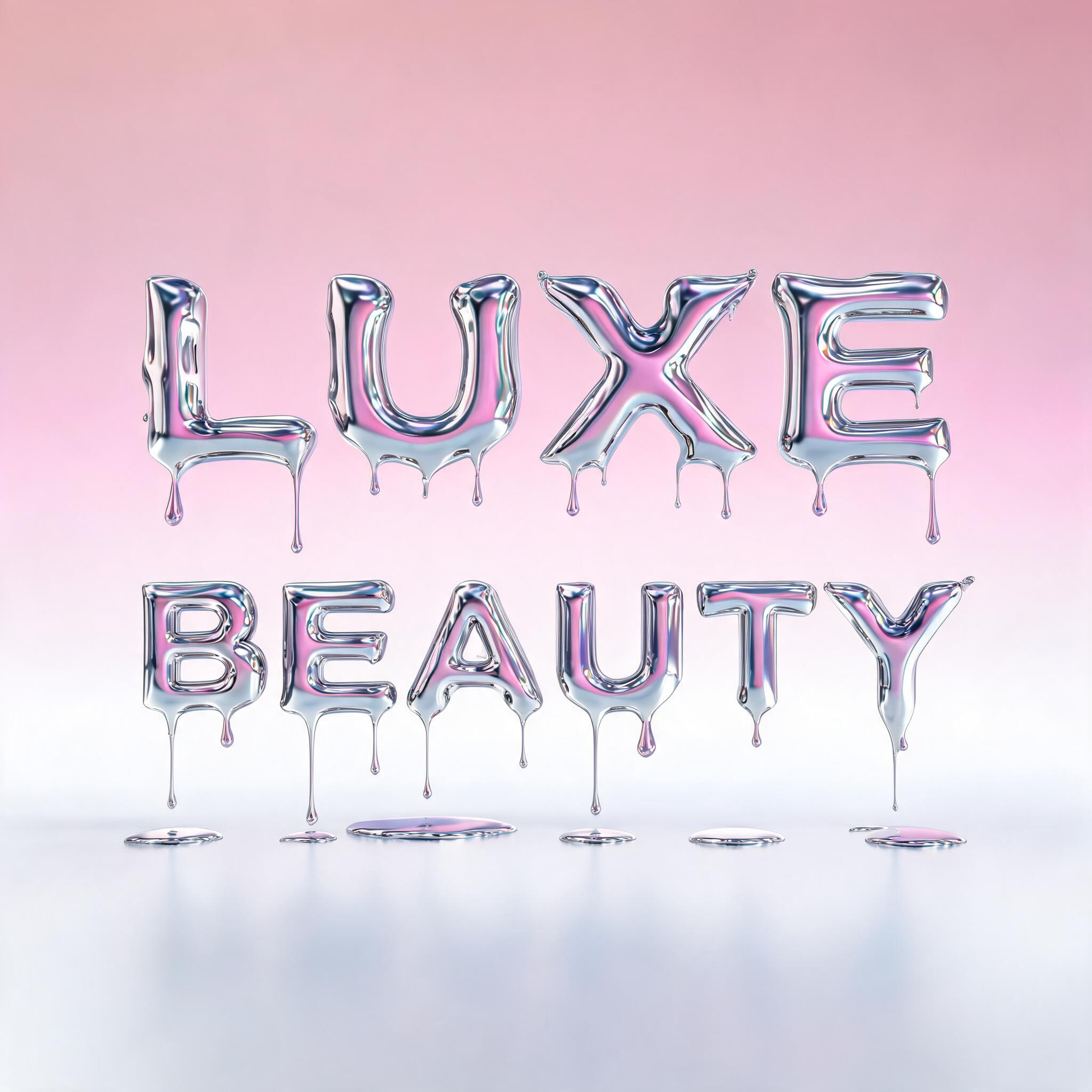 "Luxe Beauty" — Y2k Liquid | AI Text Effect Generator