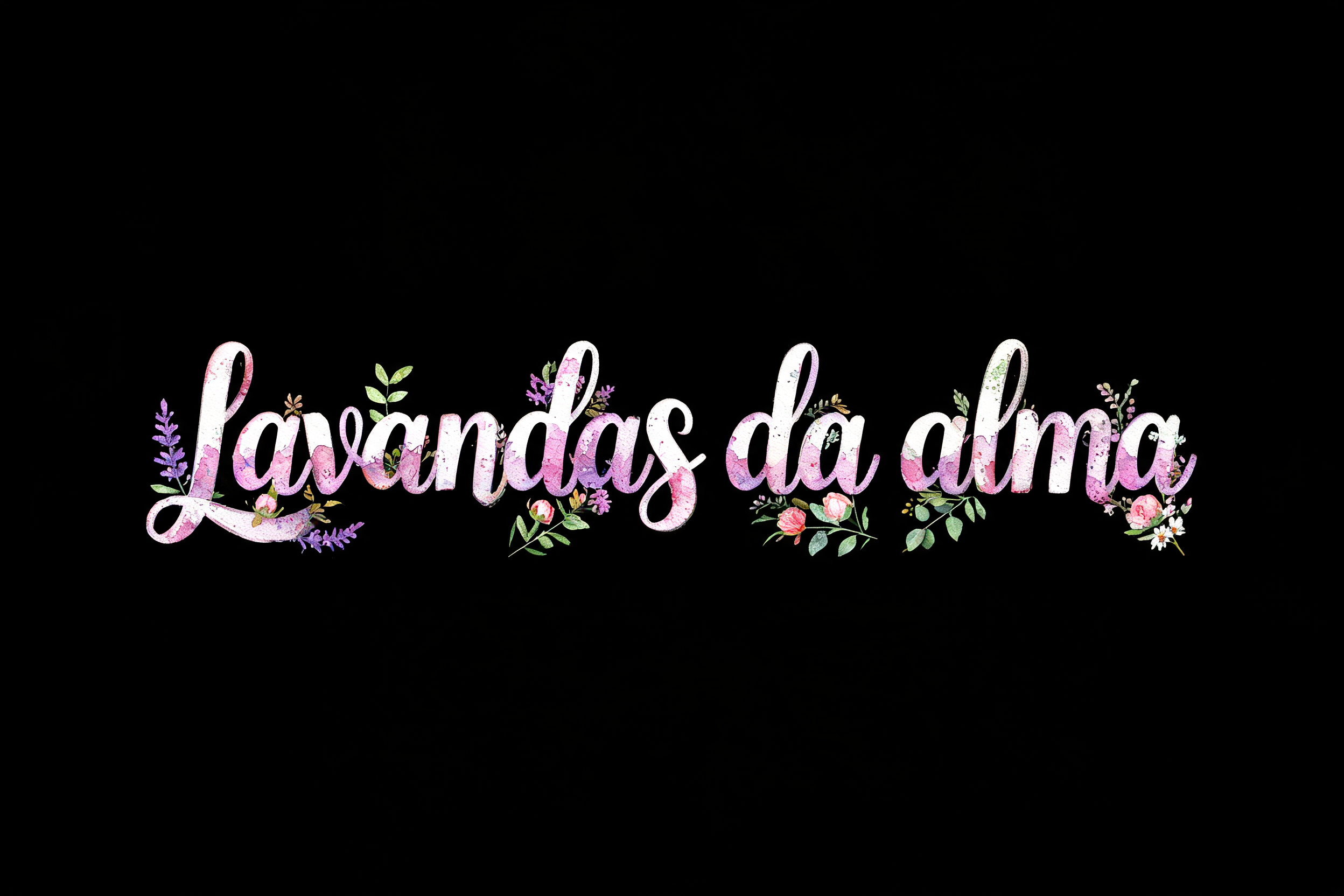 "Lavandas da alma" — Watercolor | AI Text Effect Generator