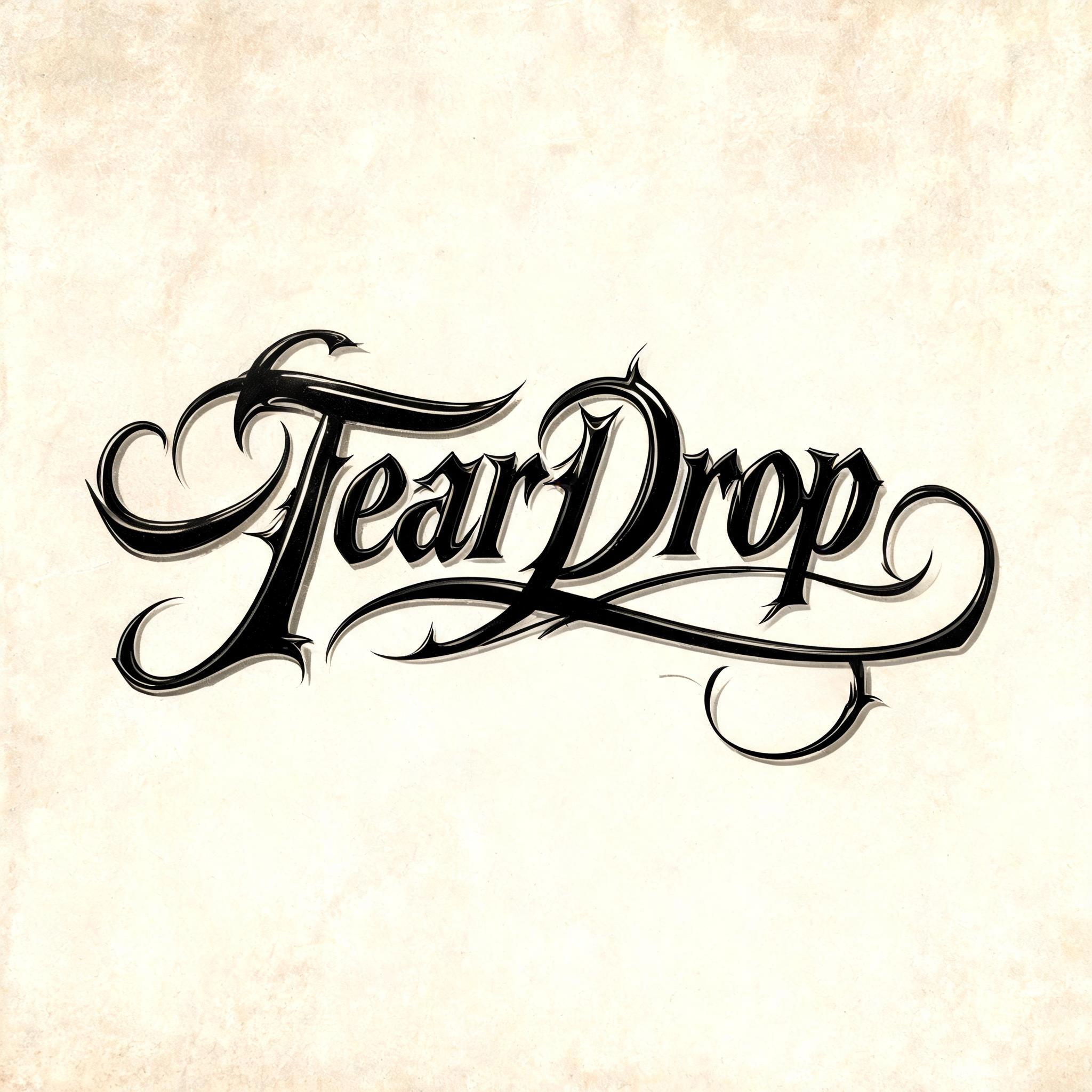 "TearDrop" — Chicano | AI Text Effect Generator