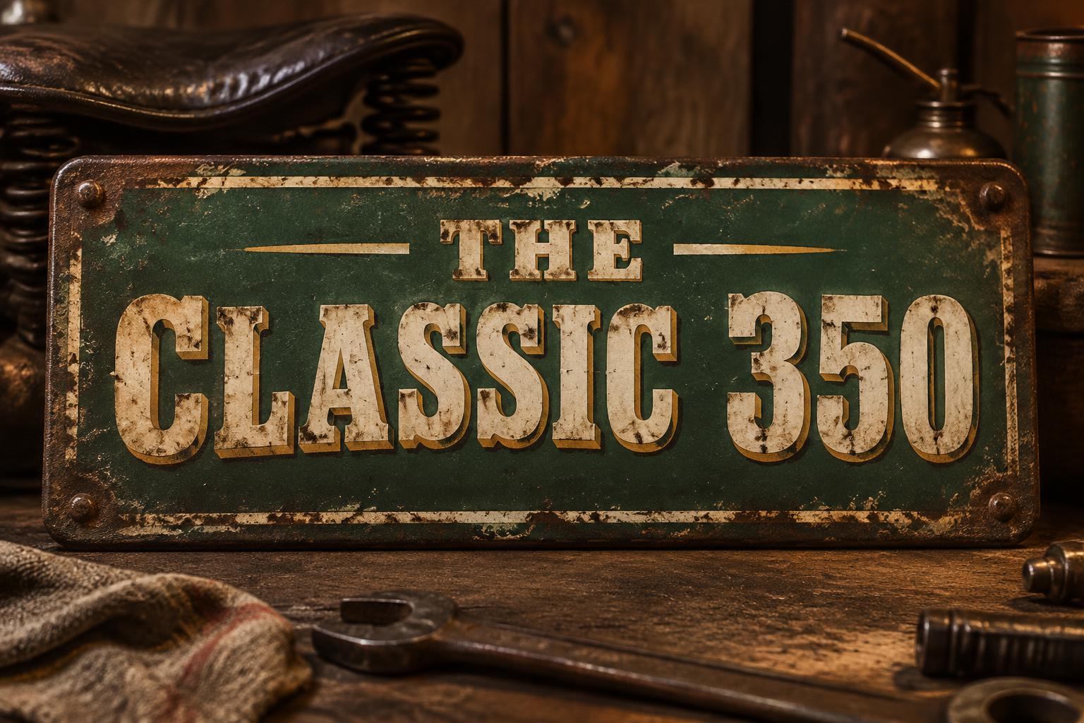 "THE CLASSIC 350" — Vintage | AI Text Effect Generator