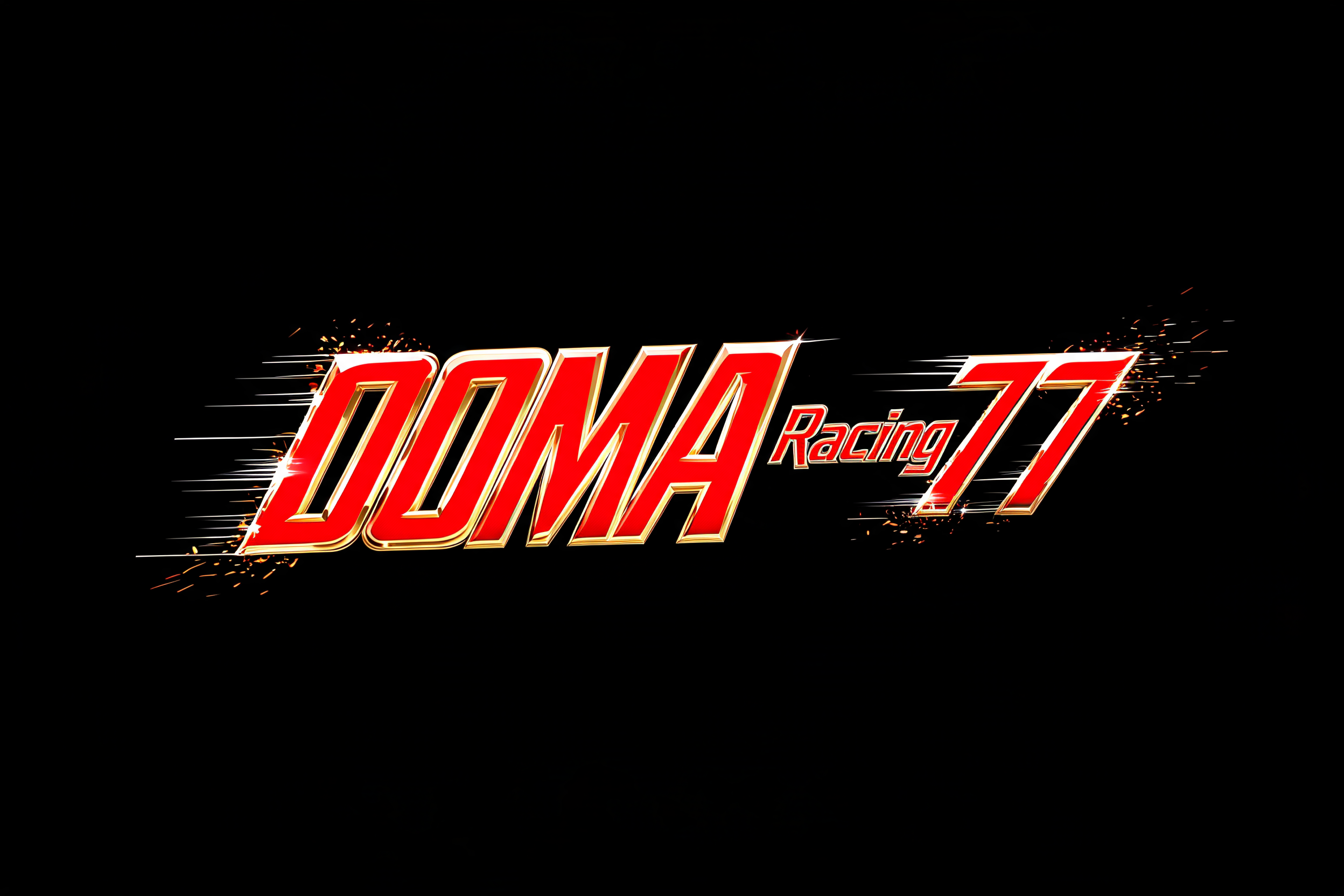"DOMA Racing 77" — Racing | AI Text Effect Generator