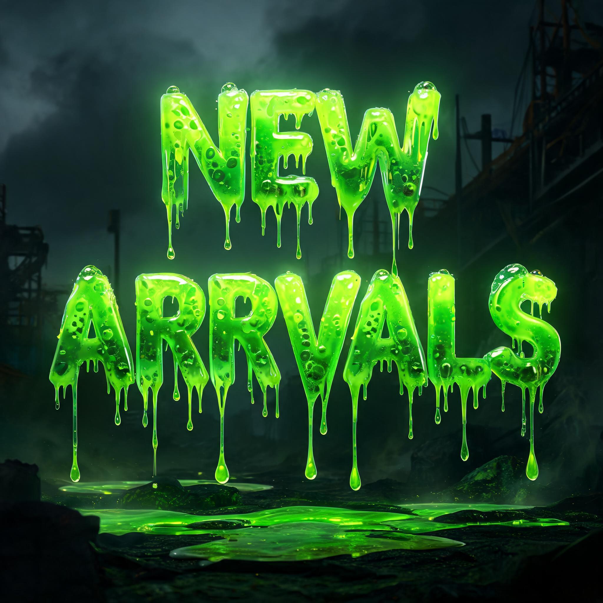 "new arrvals" — Drip Font | AI Text Effect Generator