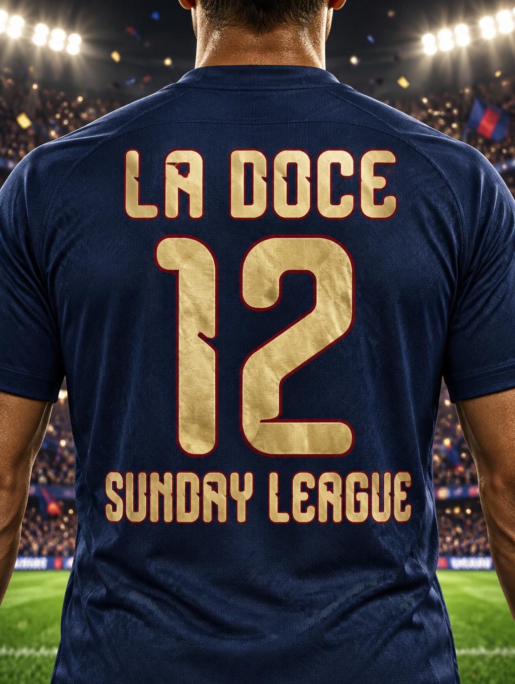 "12
LA DOCE
SUNDAY LEAGUE" — Sports Football | AI Text Effect Generator