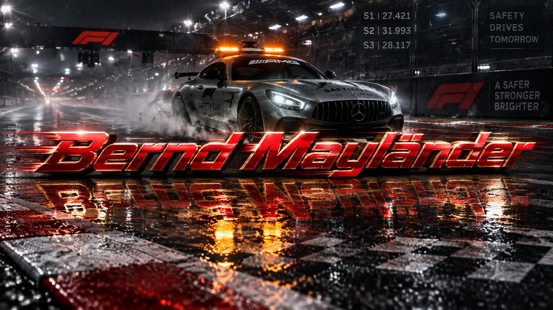 "Bernd Mayländer" — Racing | AI Text Effect Generator