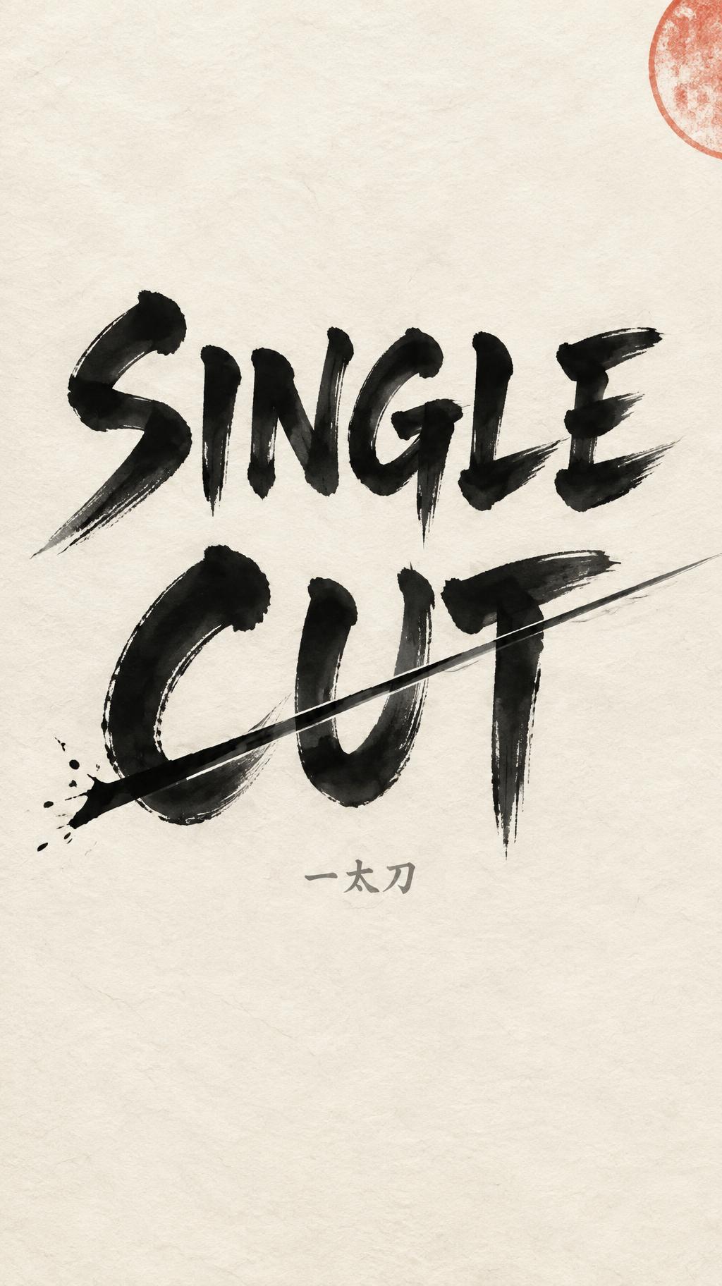 "SINGLE
CUT
一太刀" — Brush Japanese Ink | AI Text Effect Generator