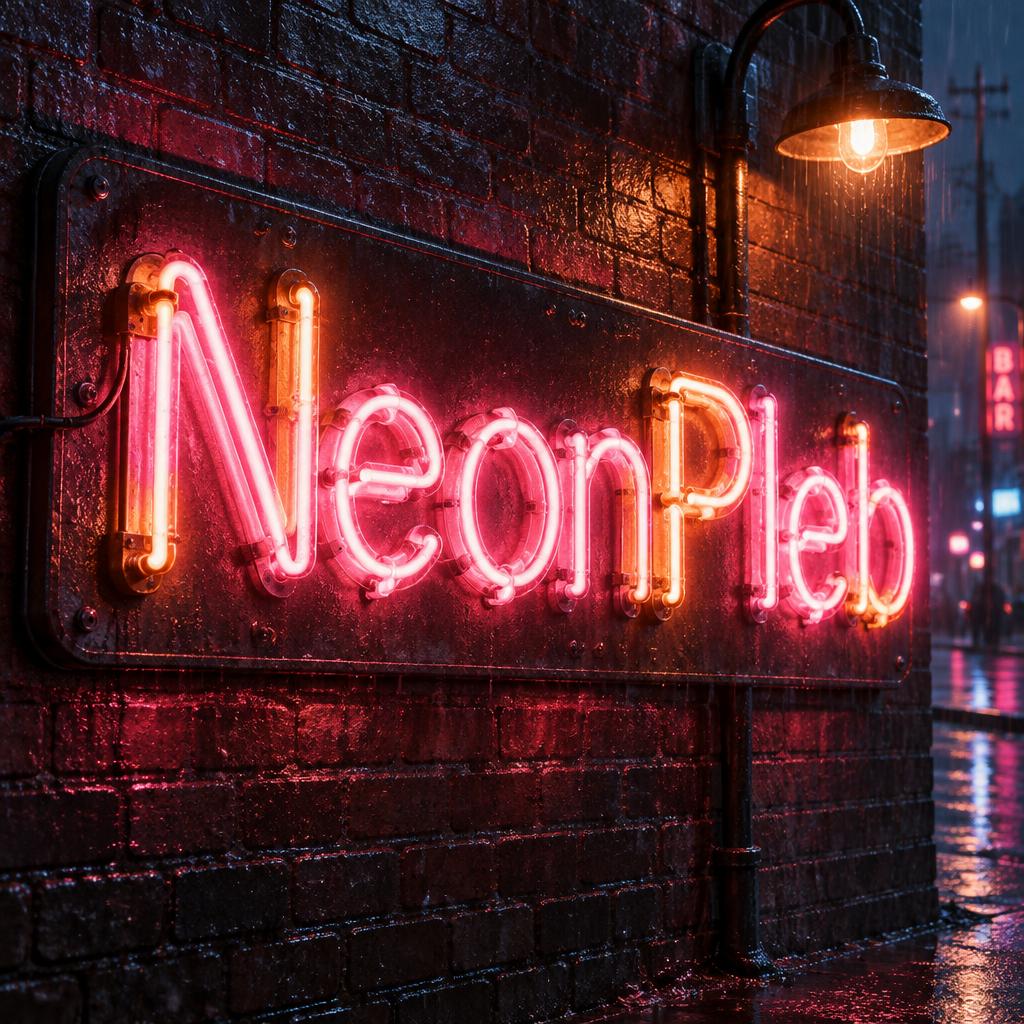"NeonPleb" — Neon Sign | AI Text Effect Generator