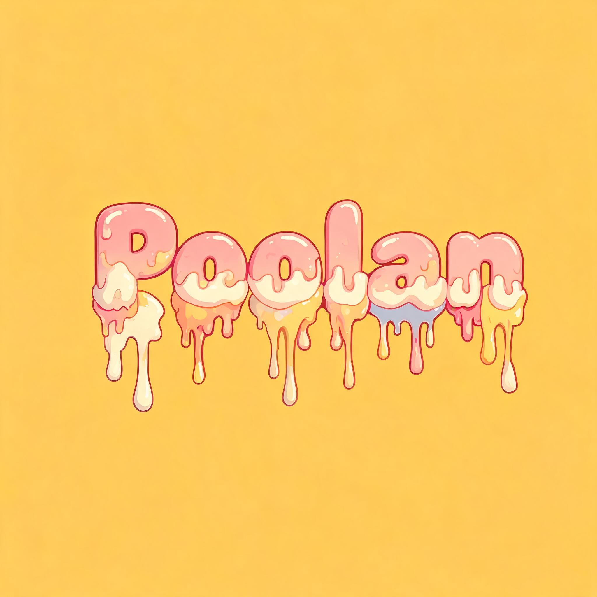 "Poolan" — Drip Font Ice | AI Text Effect Generator
