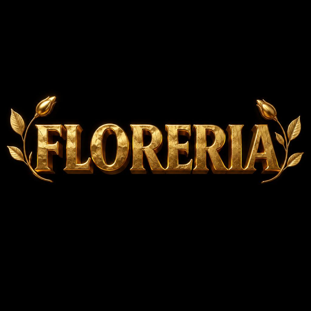 "FLORERIA" — Luxury Gold | AI Text Effect Generator
