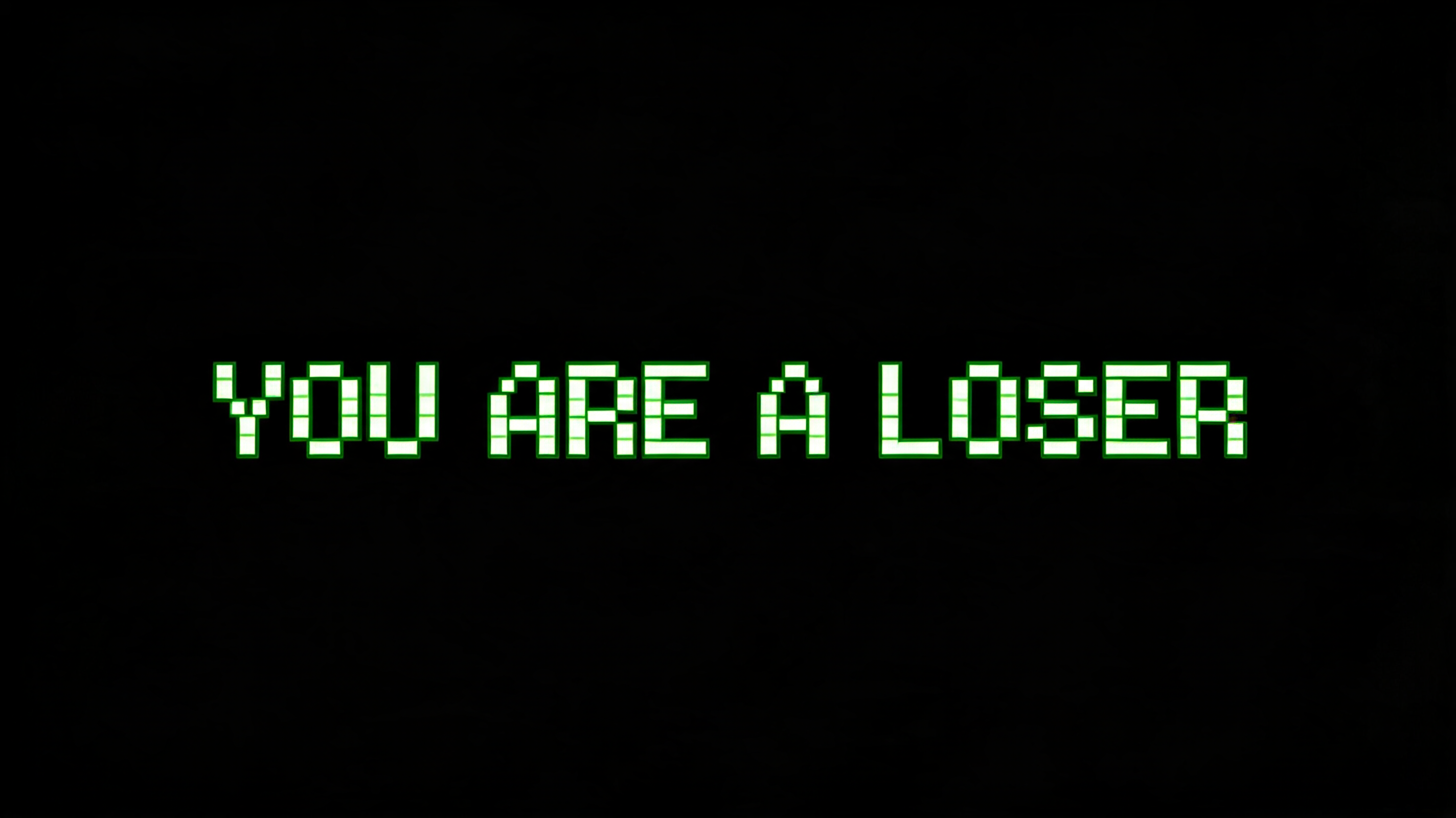 "YOU ARE A LOSER" — Pixel Art | AI Text Effect Generator
