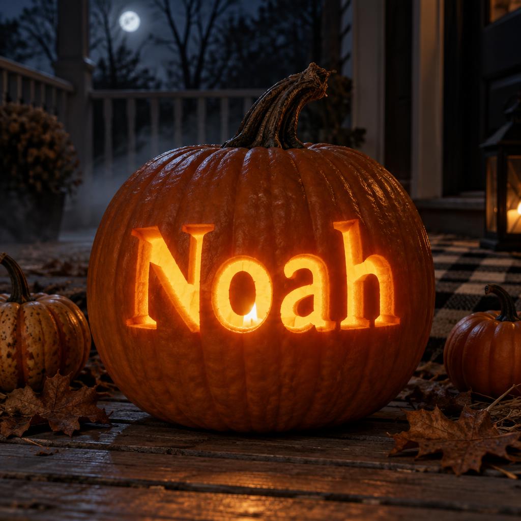 "Noah" —  | AI Text Effect Generator