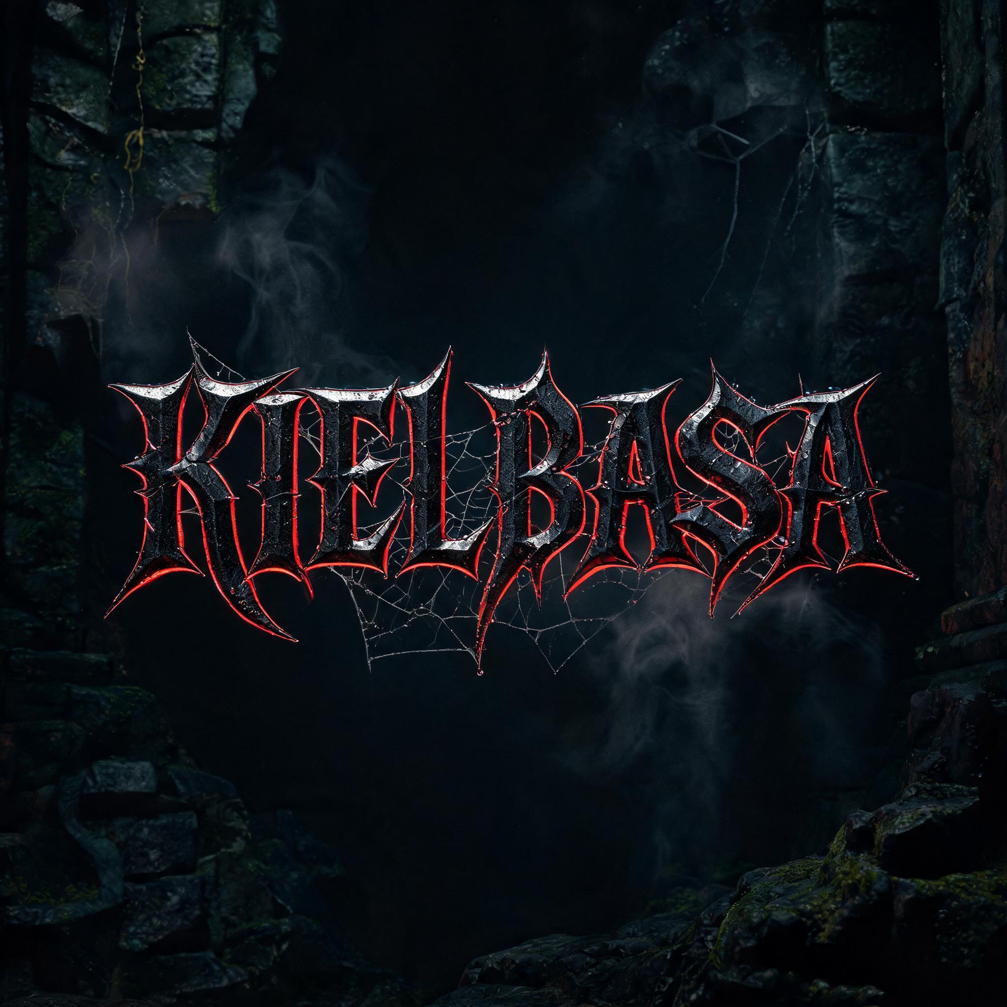 "KIEŁBASA " — Gothic Dark text effect
