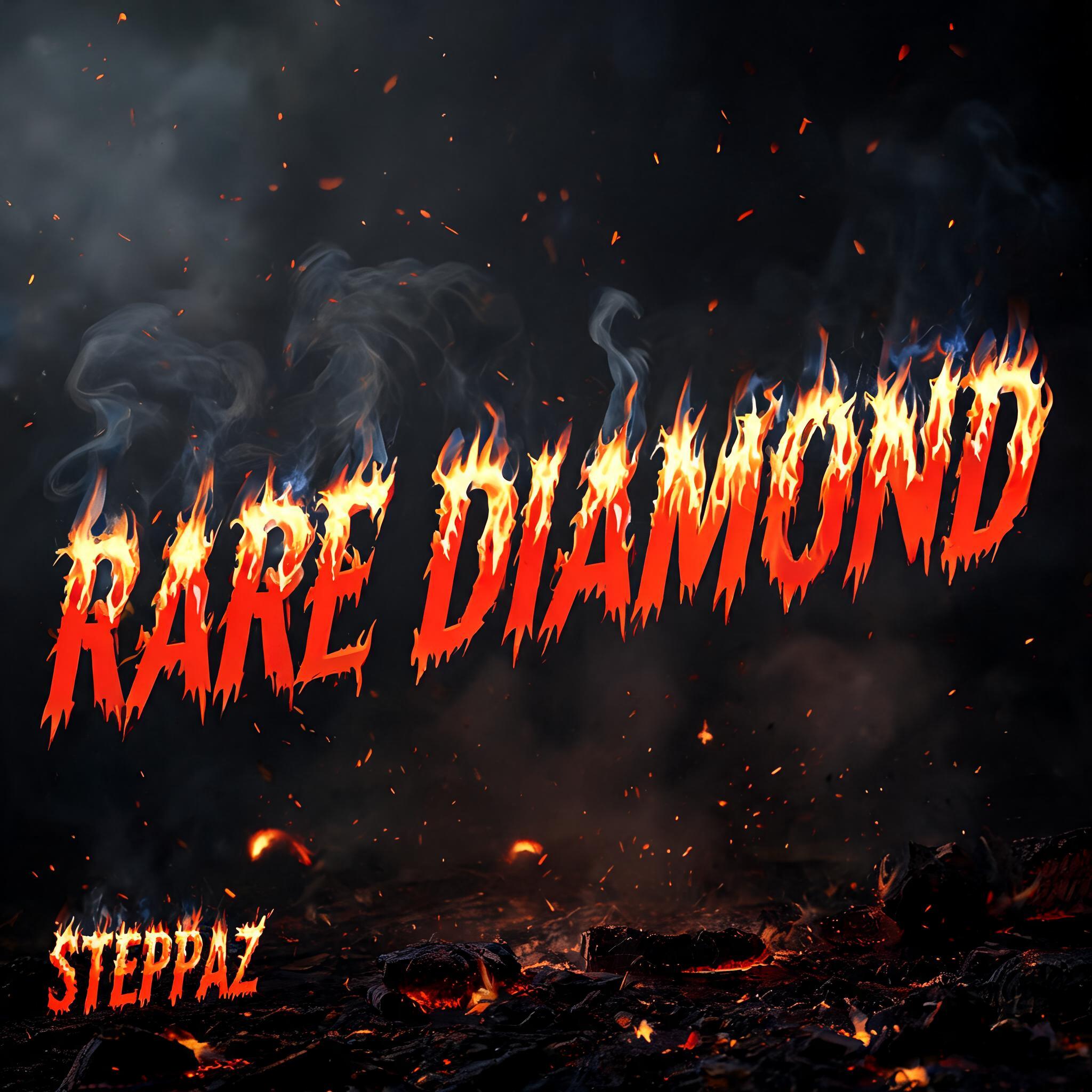 "Rare Diamond Steppaz" — Fire Smoke | AI Text Effect Generator