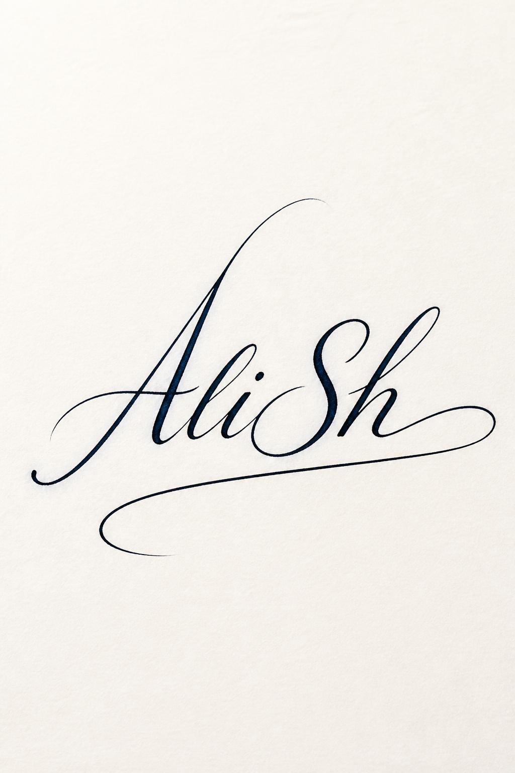 "AliSh" —  | AI Text Effect Generator