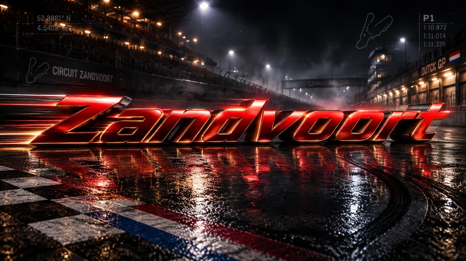 "Zandvoort" — Racing | AI Text Effect Generator