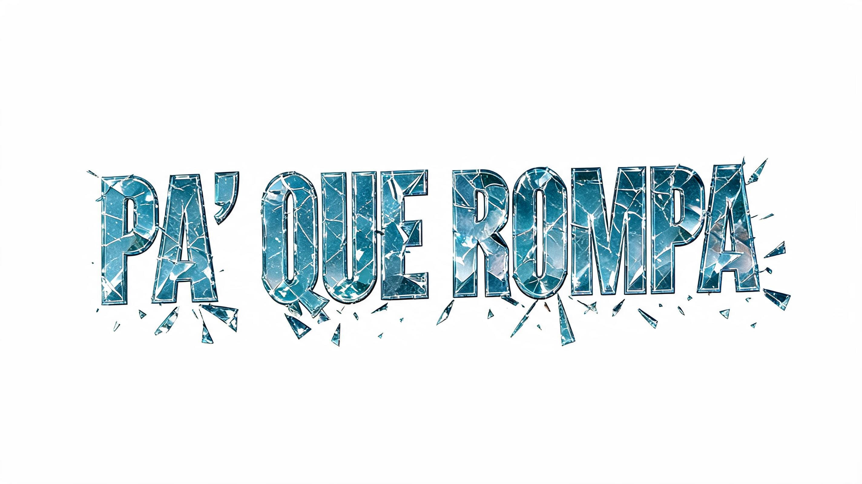 "" — Glass Broken text effect