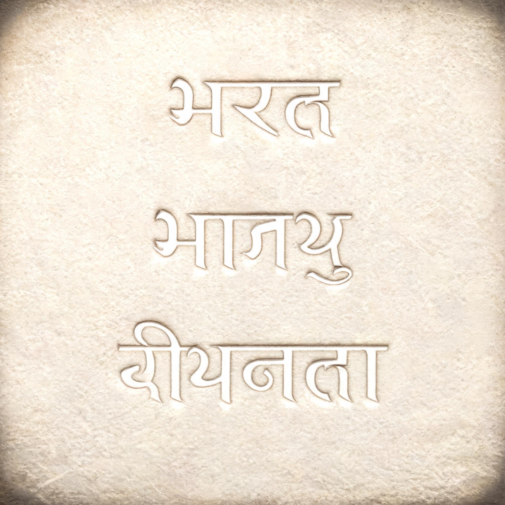 "भारत भाग्य विधाता" — Emboss | AI Text Effect Generator