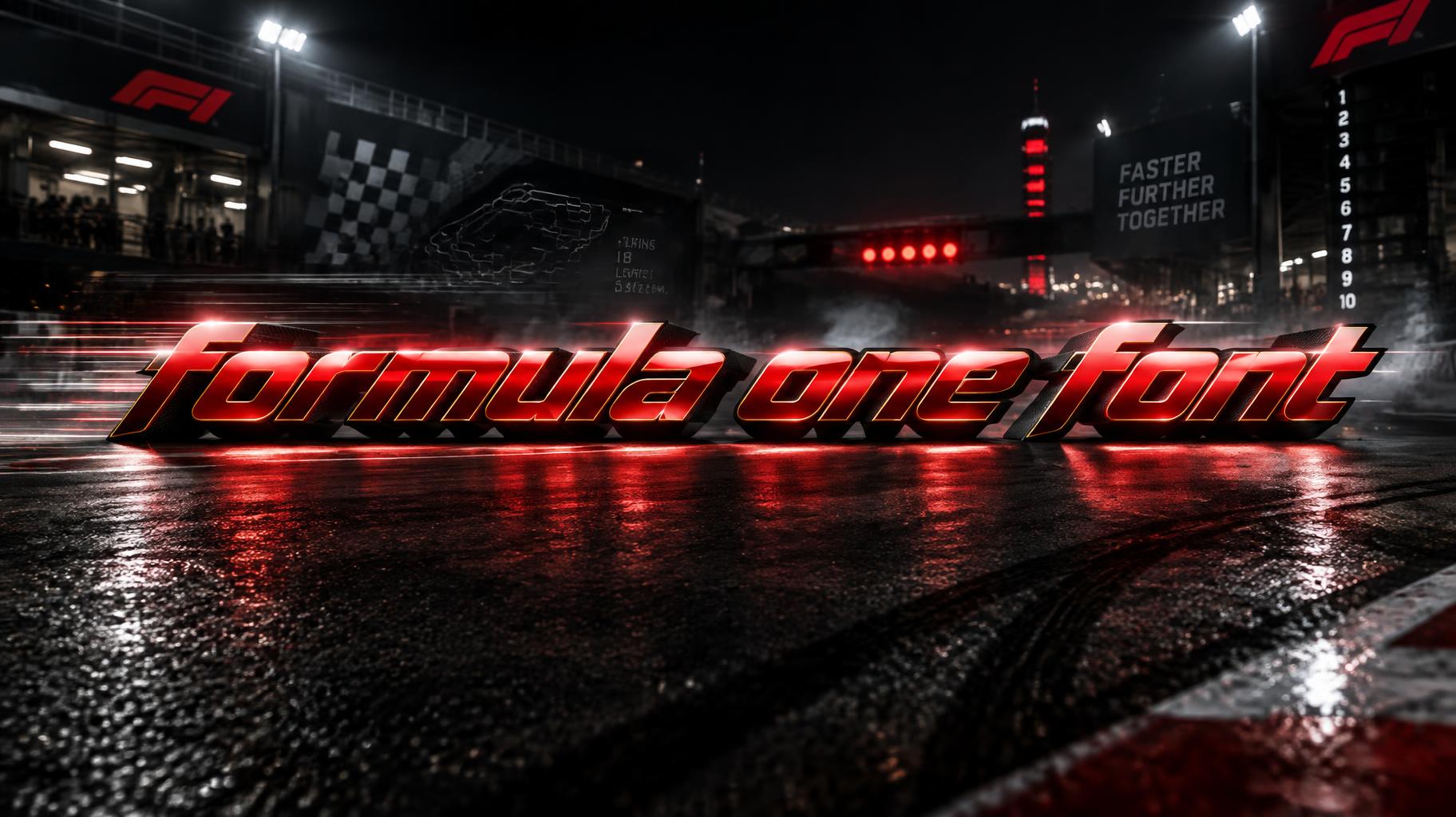 "formula one font" — Racing | AI Text Effect Generator
