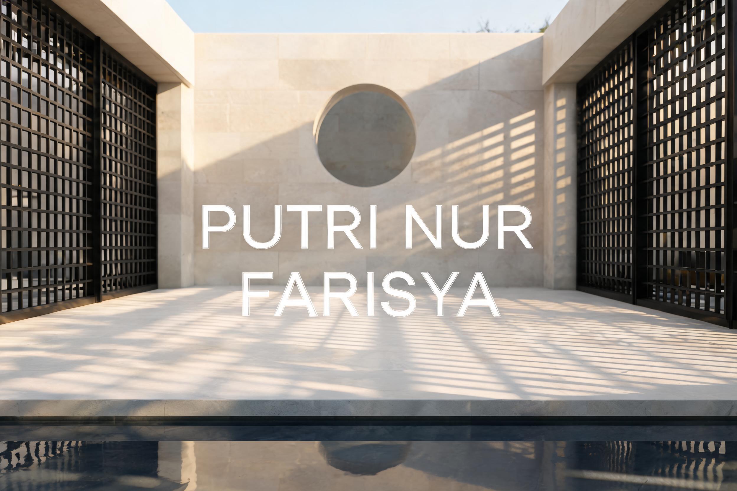 "PUTRI NUR FARISYA" —  | AI Text Effect Generator