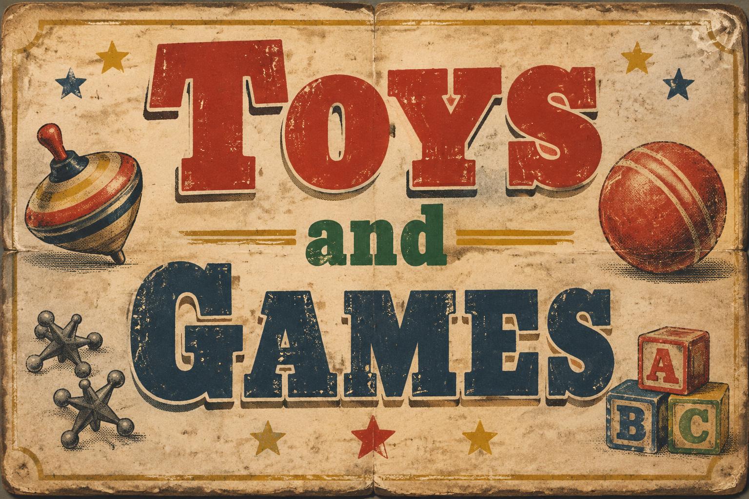 "Toys and Games" — Vintage | AI Text Effect Generator