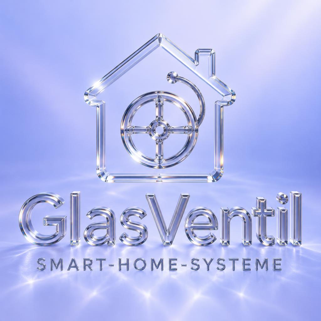 "GlasVentil
SMART-HOME-SYSTEME" — Glass | AI Text Effect Generator