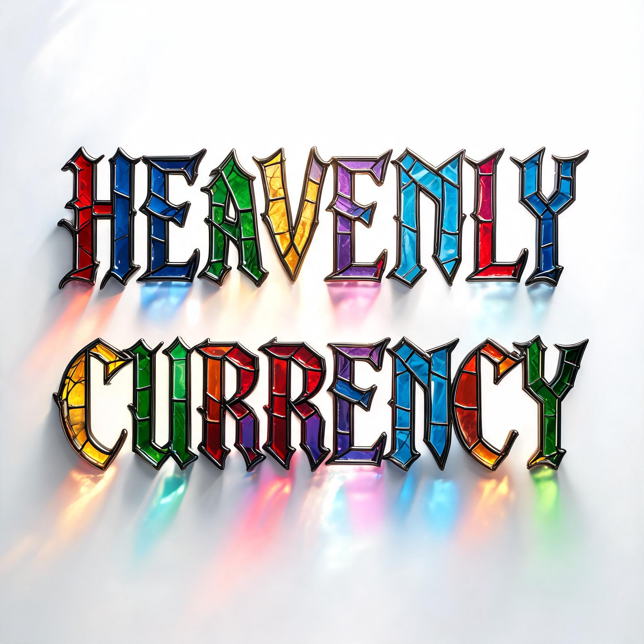 "Heavenly Currency
" — Glass Color | AI Text Effect Generator