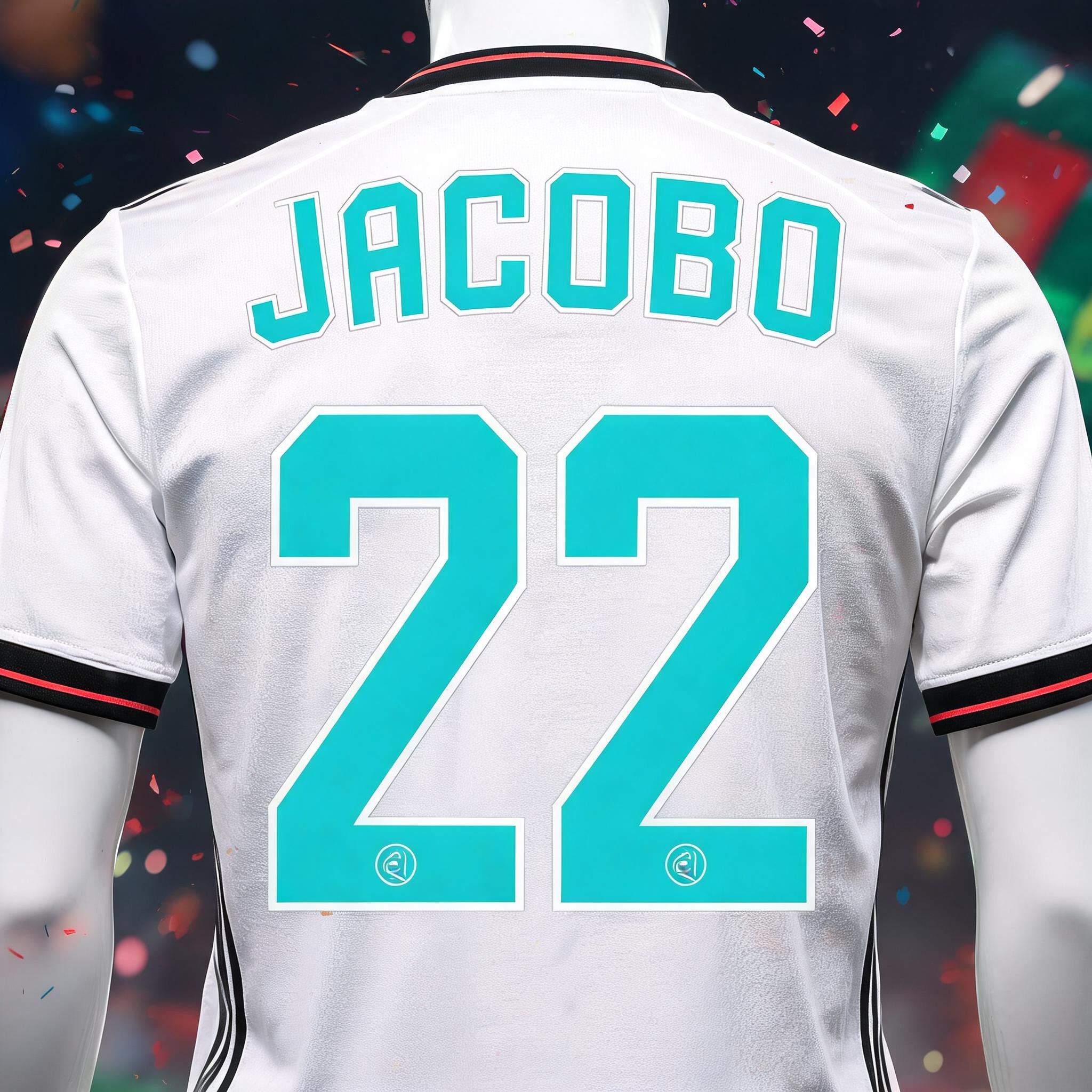 "JACOBO 22" — Sports Football | AI Text Effect Generator