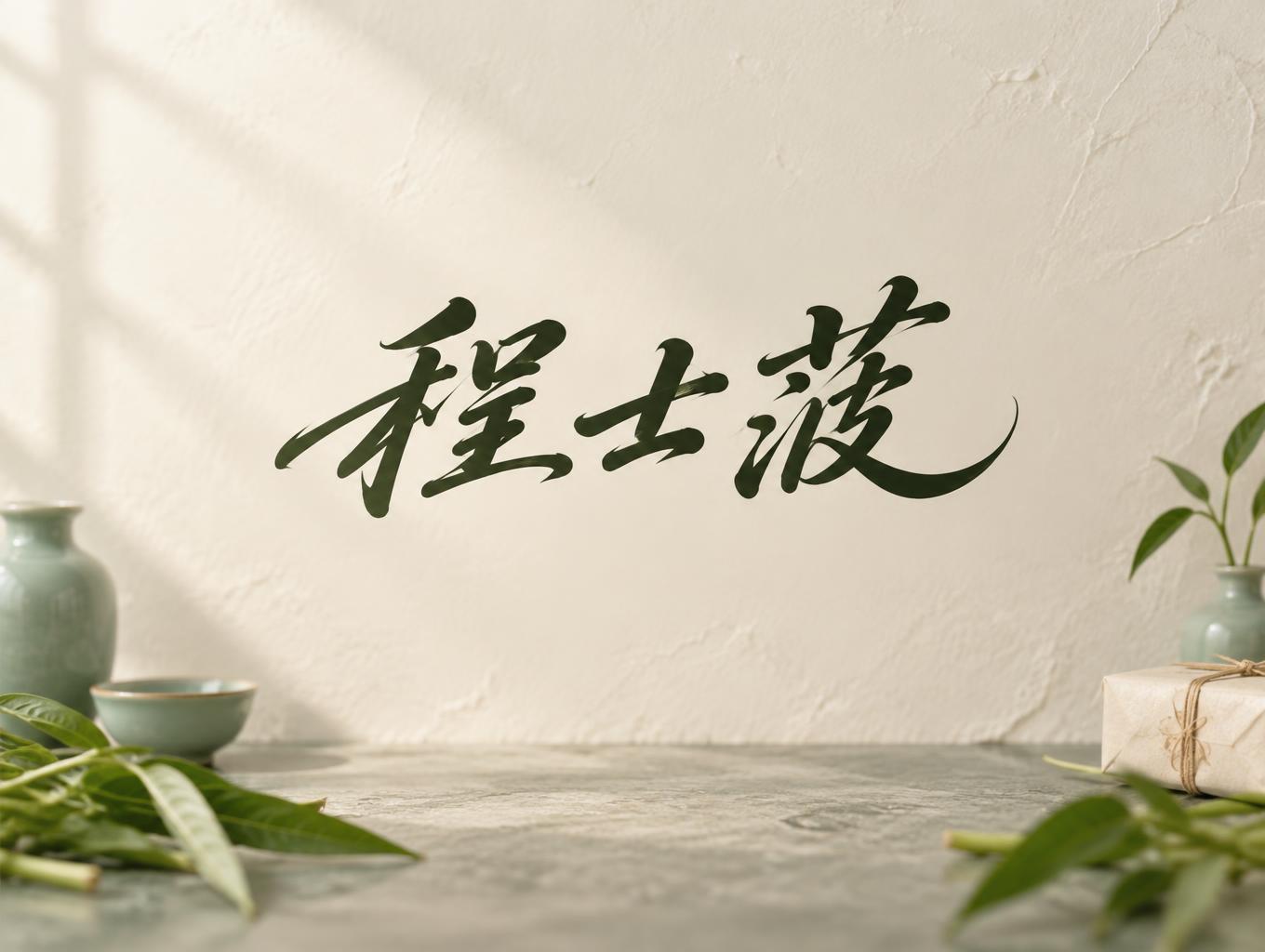 "程士菠" —  | AI Text Effect Generator