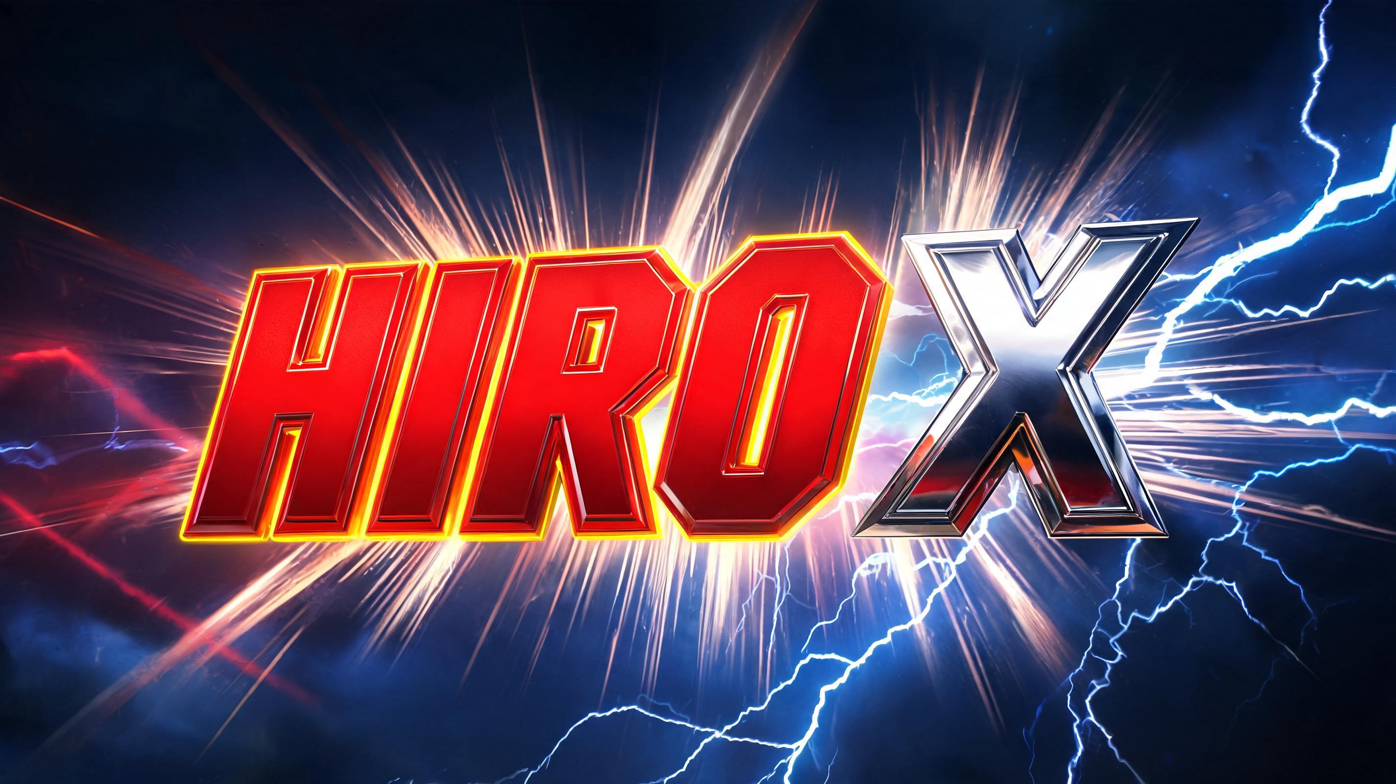 "HIRO" — Superhero text effect