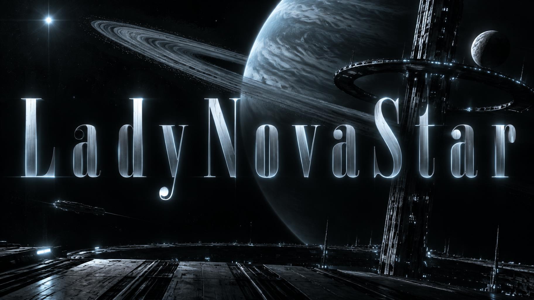 "LadyNovaStar" — Cinematic Scifi text effect