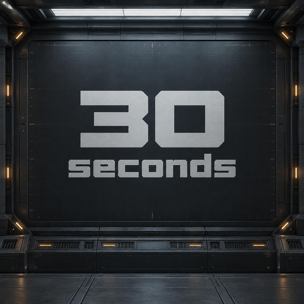 "30 seconds" —  | AI Text Effect Generator